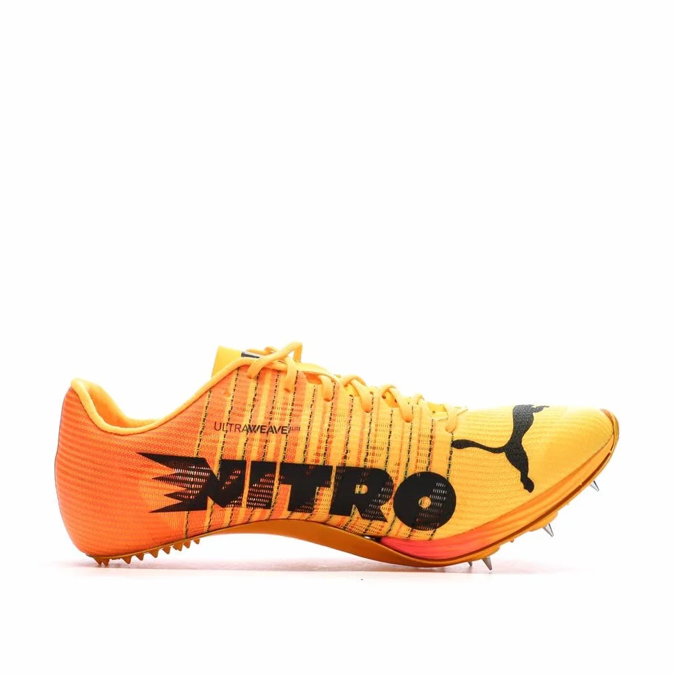 PUMA Zapatos de Atletismo Naranja Rosa Unisex Evospeed Sprint Nitro 2