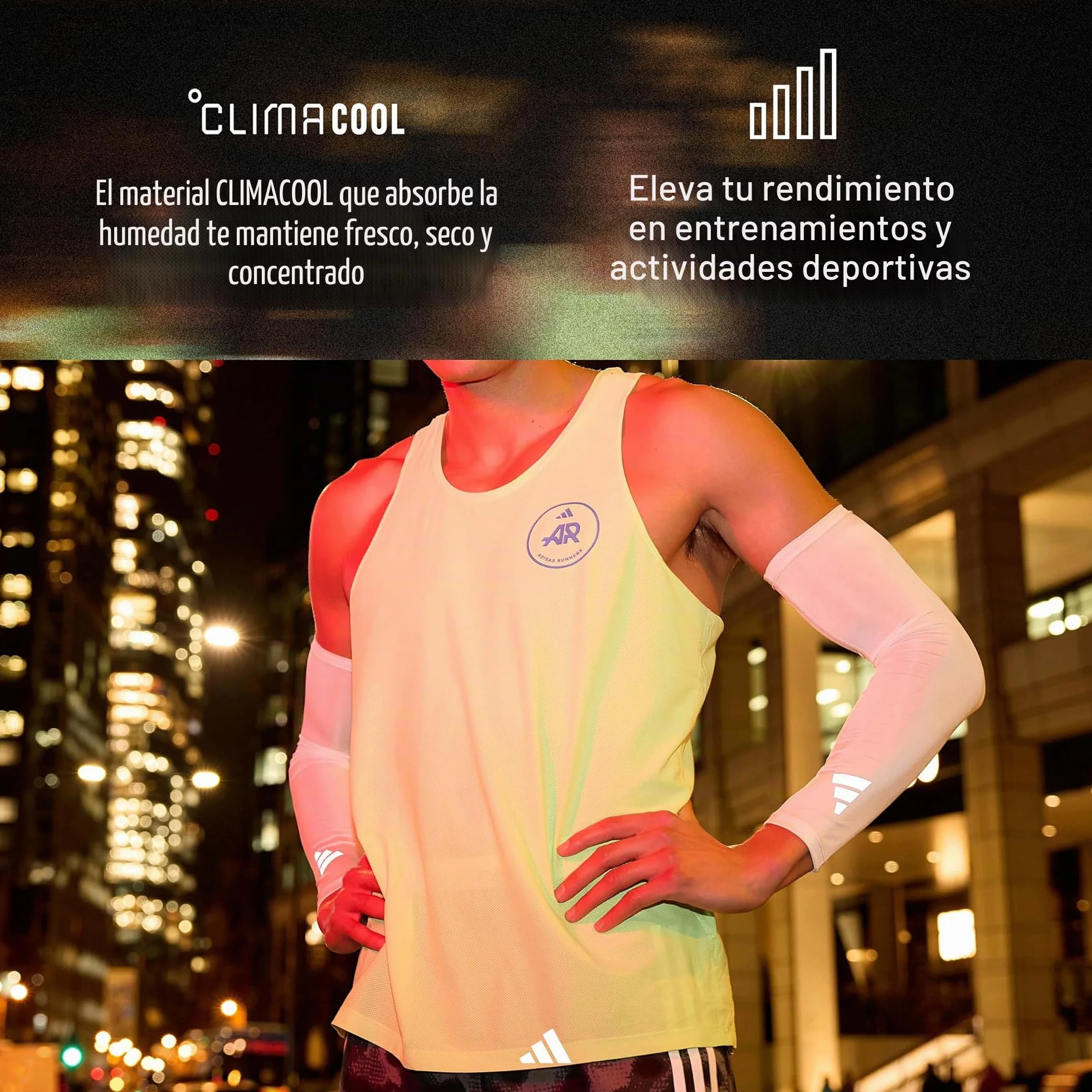 adidas Aeroready Compression Arm Sleeves Mangas deportivas Unisex adulto Pack de 2