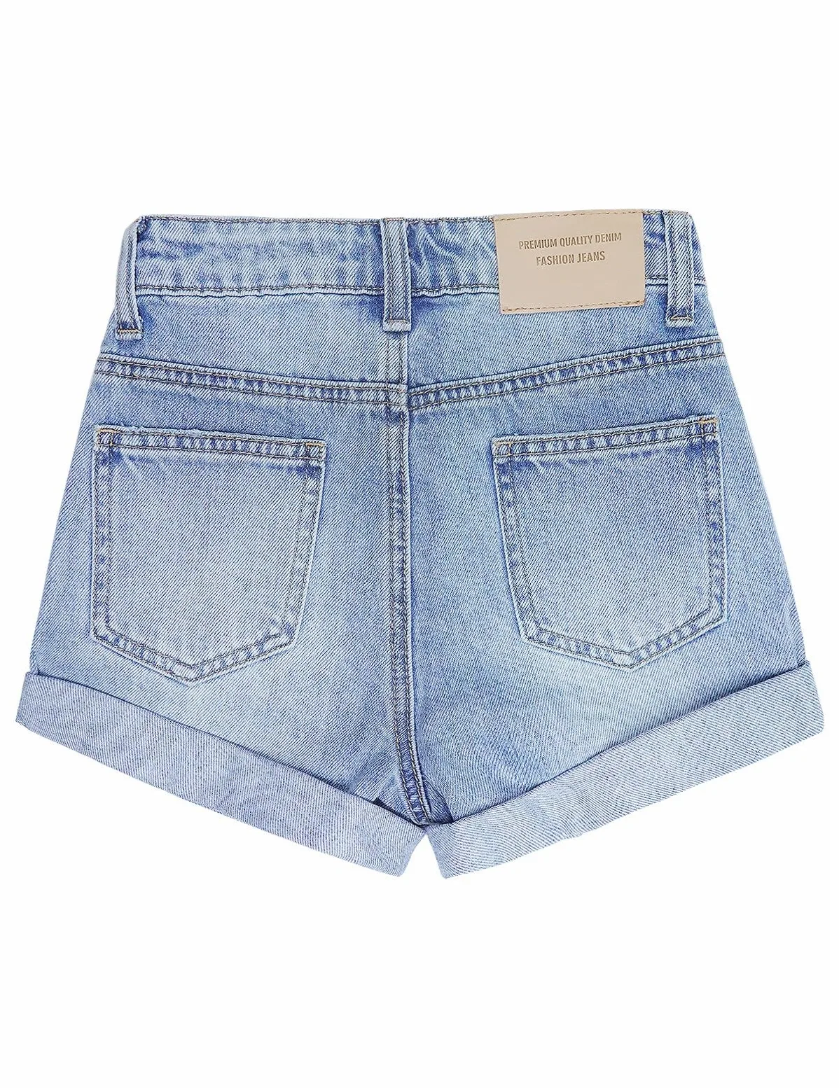 KIDSCOOL SPACE Baby Little Girls Boys Jeans Shorts,Ripped Frayed Raw Hem Diseño Simple Cute Summer Denim Pants