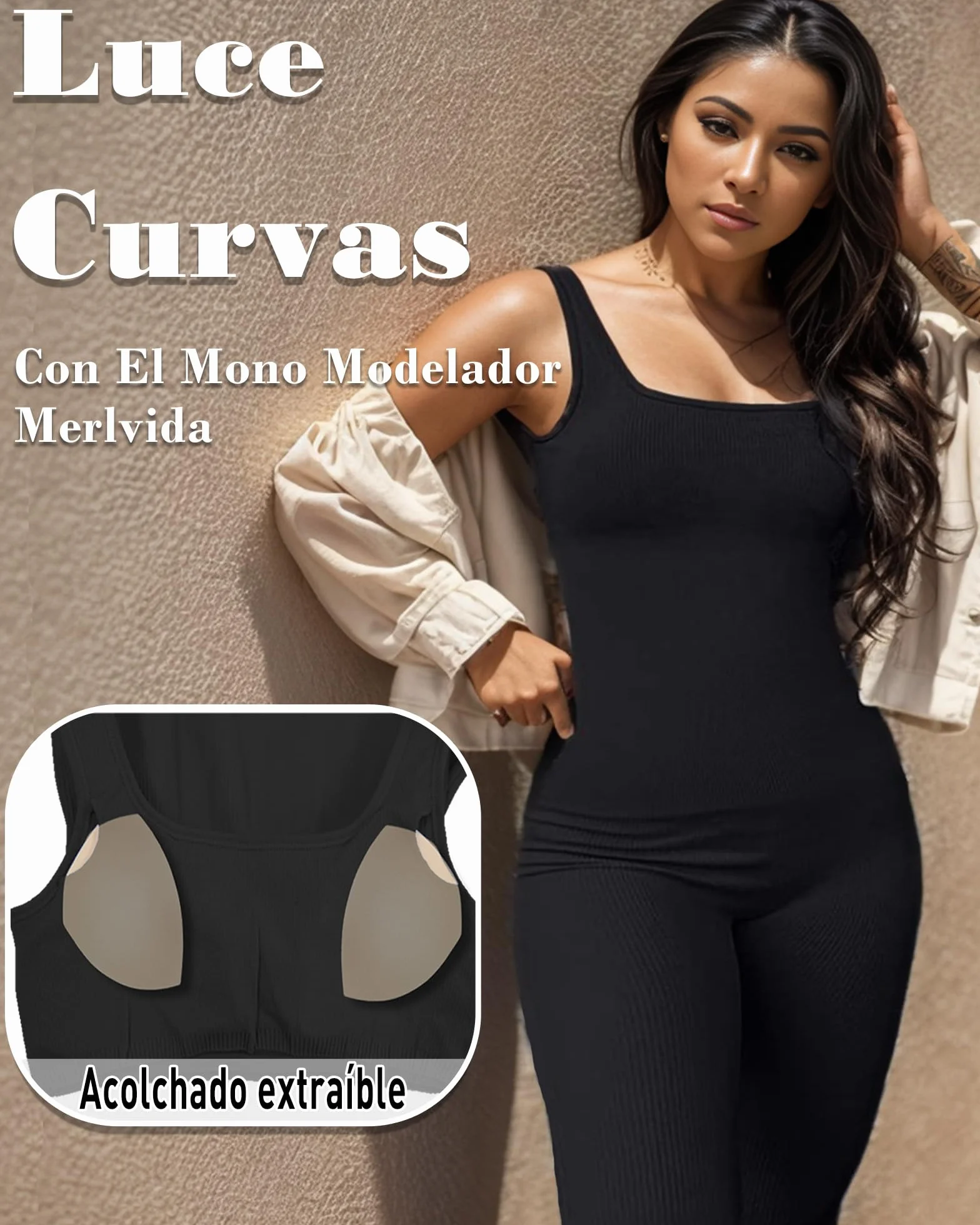 Merlvida Mono Deportivo Mujer sin Costuras Jumpsuit Ajustado Body Overol Ropa Gimnasio Fitness Yoga