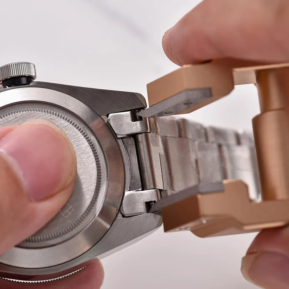 Herramienta profesional de varilla de resorte para extracción de pulseras D-Elug, herramienta de reparación de relojes, alicates de desmontaje de correa de reloj