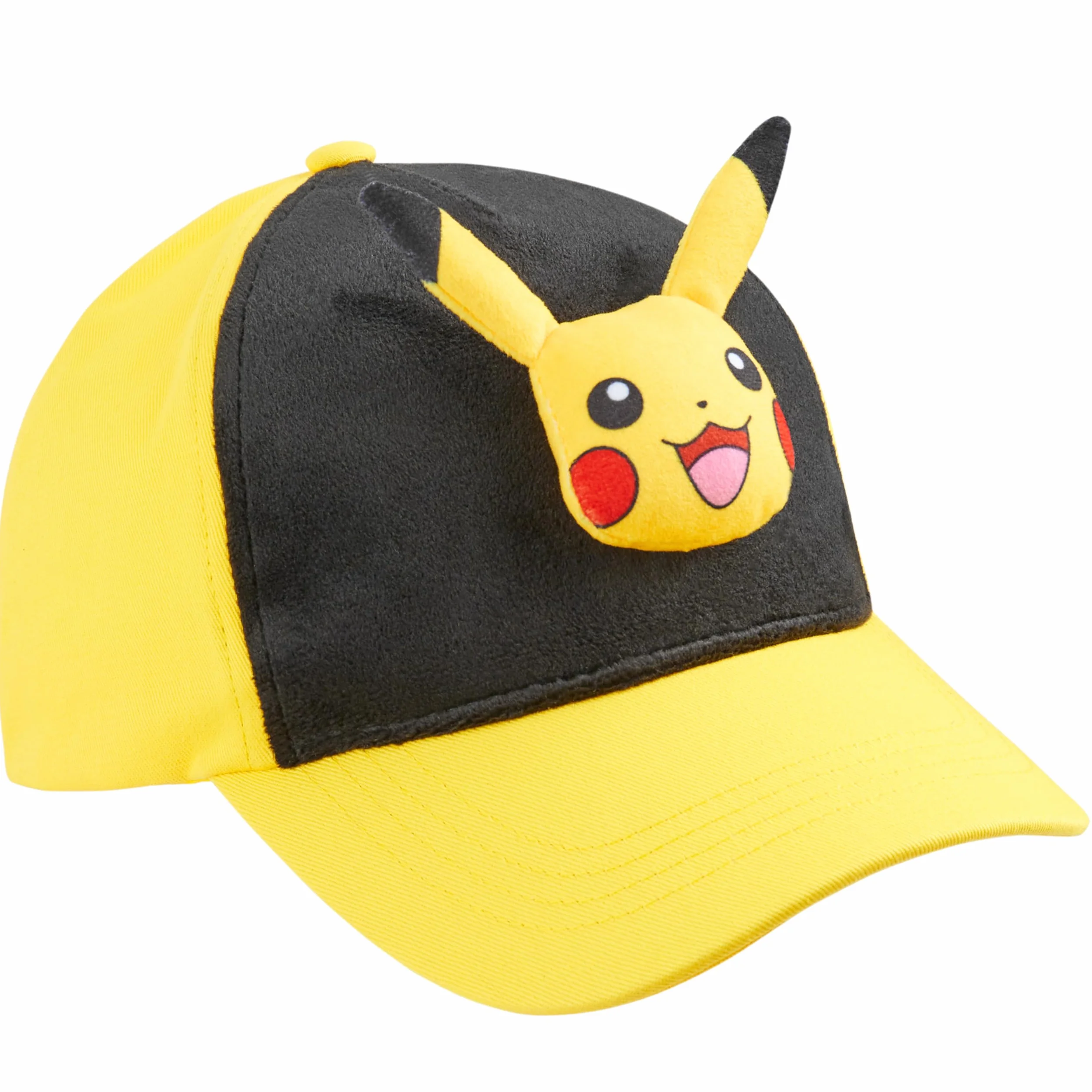 Pokémon Gorra Niño 3D Pikachu Bulbasaur, Anime Gorras Infantiles Ajustable Peluche Regalo