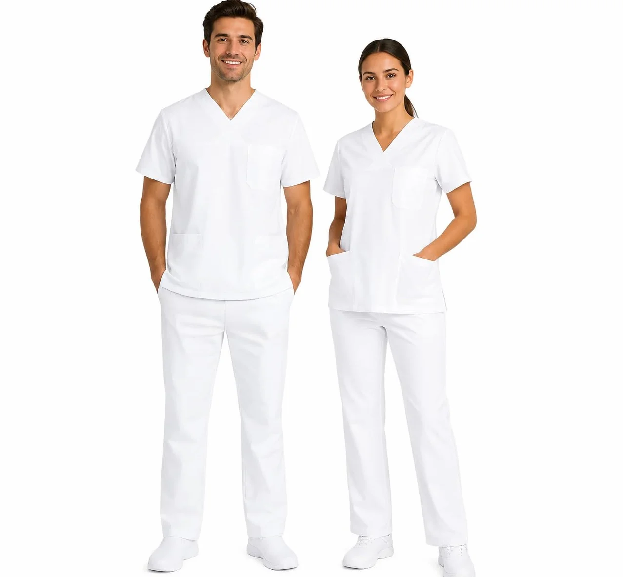 B-well Morelli Uniformes Sanitarios 100% Algodón Pijama Sanitario Unisex Conjunto Casaca Y Pantalón