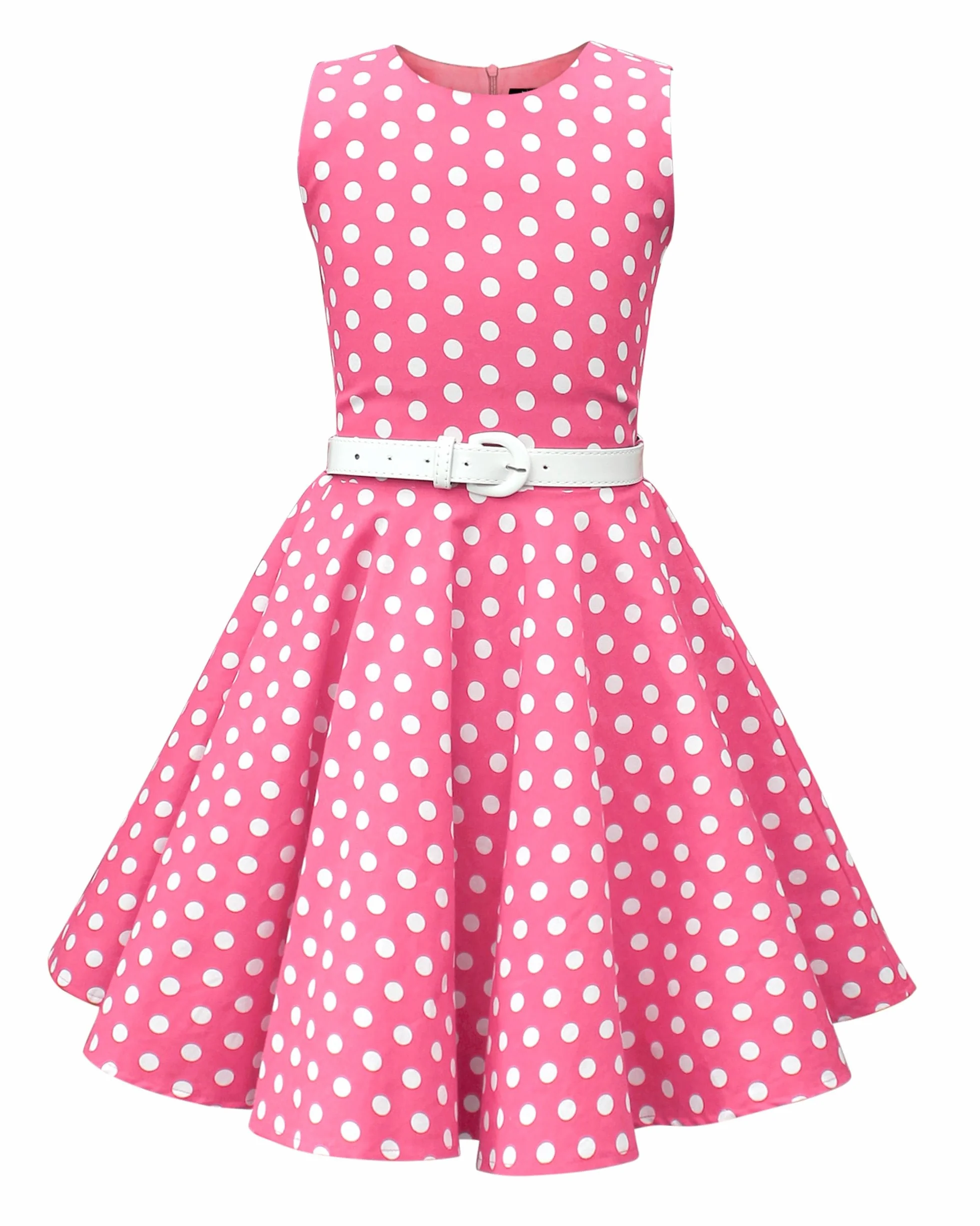 Vestido de Lunares Vintage Años 50 Audrey para Niñas