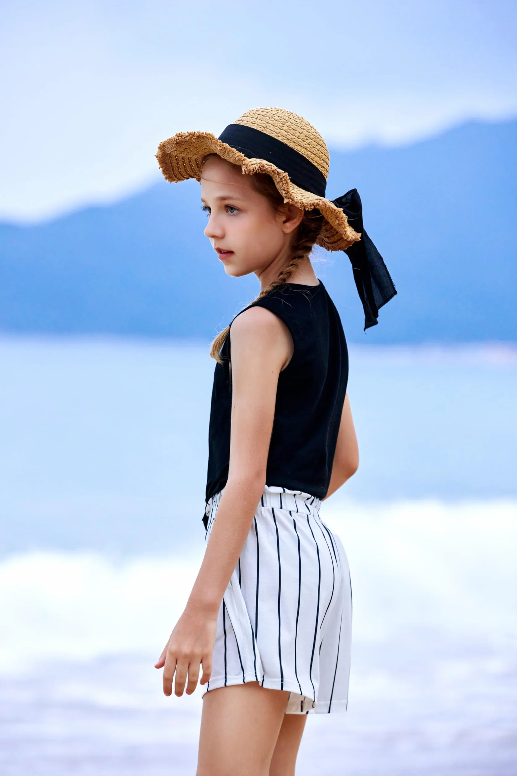 Arshiner Niñas Conjuntos Camiseta de Tirantes y Pantalón Corto Conjuntos de ropa Verano Moda casual Camisetas sin mangas Conjunto para niña 6-14 años