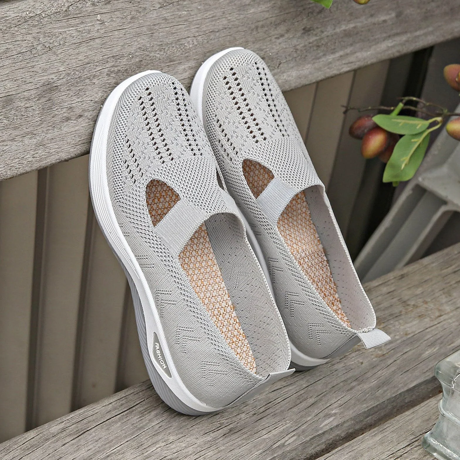 Zapatos Ortopédicos Mujer Pie Diabético Zapatillas Malla Sin Cordones Antideslizantes Ligeras Caminar Calzado