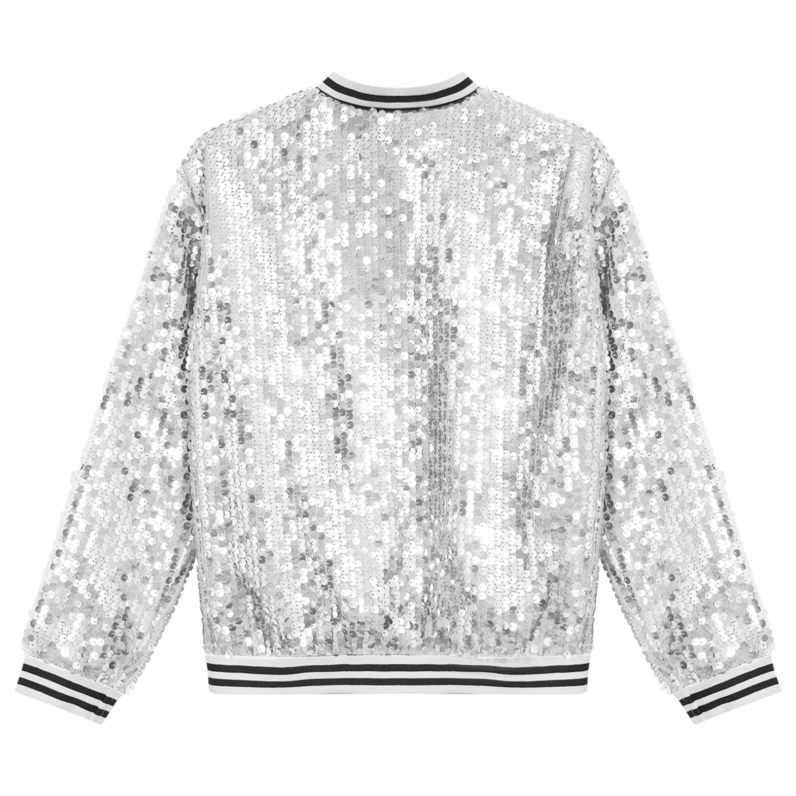 Renvena Chaqueta de béisbol para niña, bomber, informal, blazer brillante