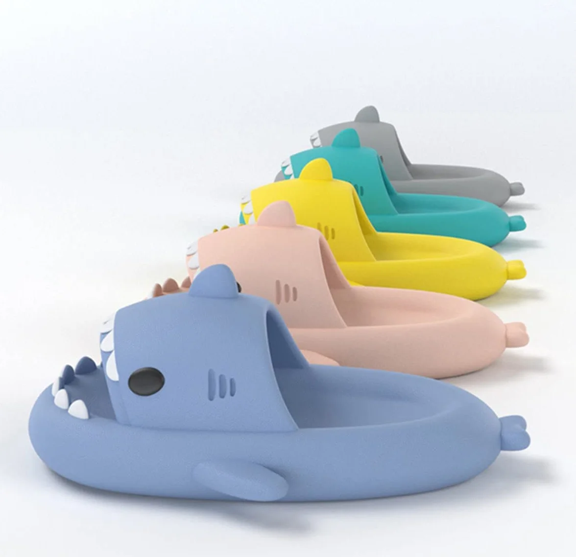 Chanclas de Playa para Niña Niño Pantuflas de Tiburón Antideslizante Zapatos de Piscina Sandalias Verano