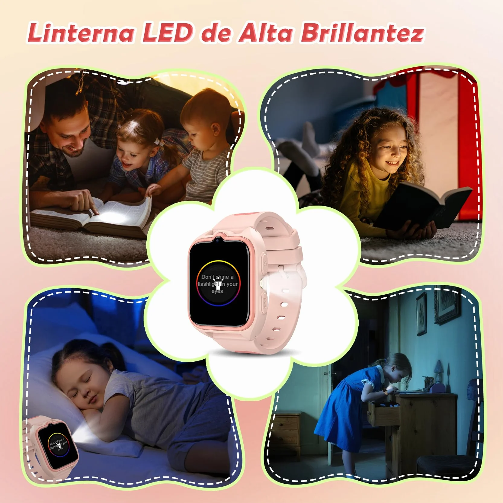Smartwatch 4G Niñas 1.75" con Videollamadas GPS 800 mAh