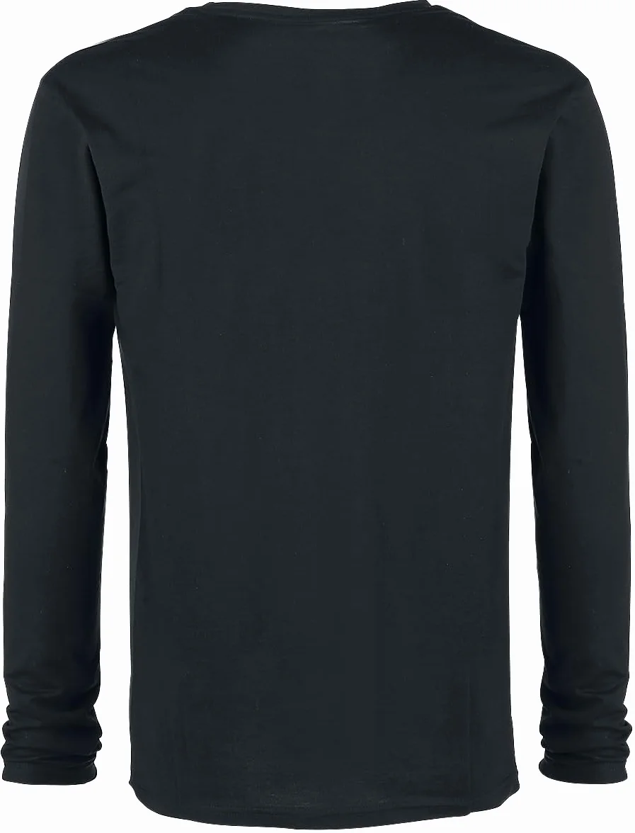 Black Premium by EMP Hombre Pack de Dos Mangas largas Negras
