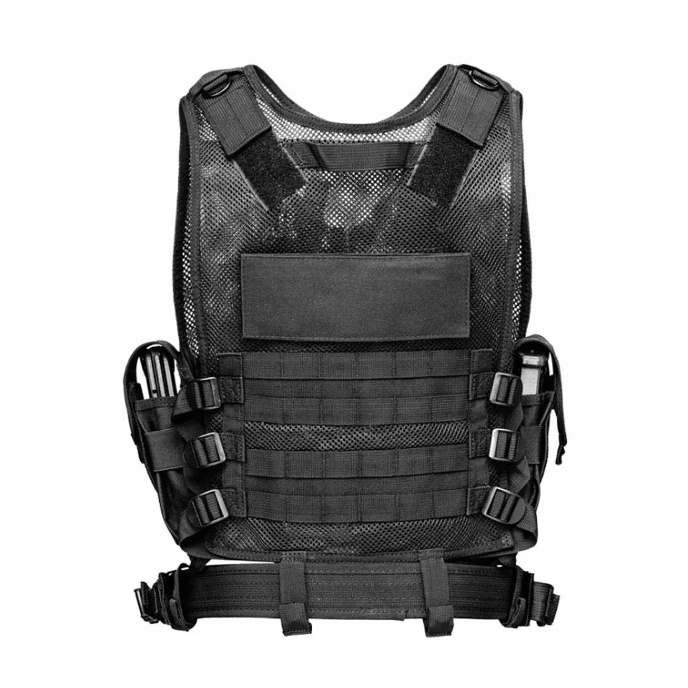 Chaleco Táctico Militar Poliéster Airsoft Caza Airsoft
