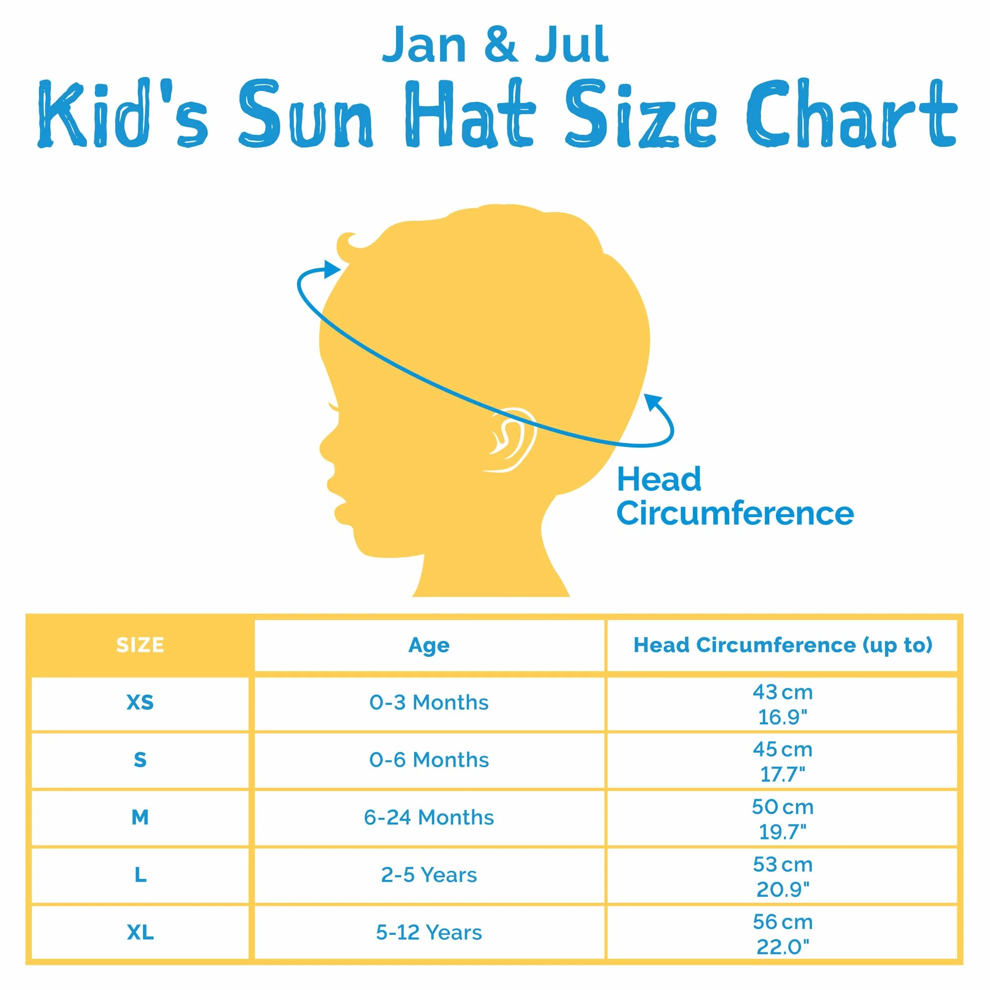 Jan & Jul Sombrero de Sol niños Algodón Protección UV
