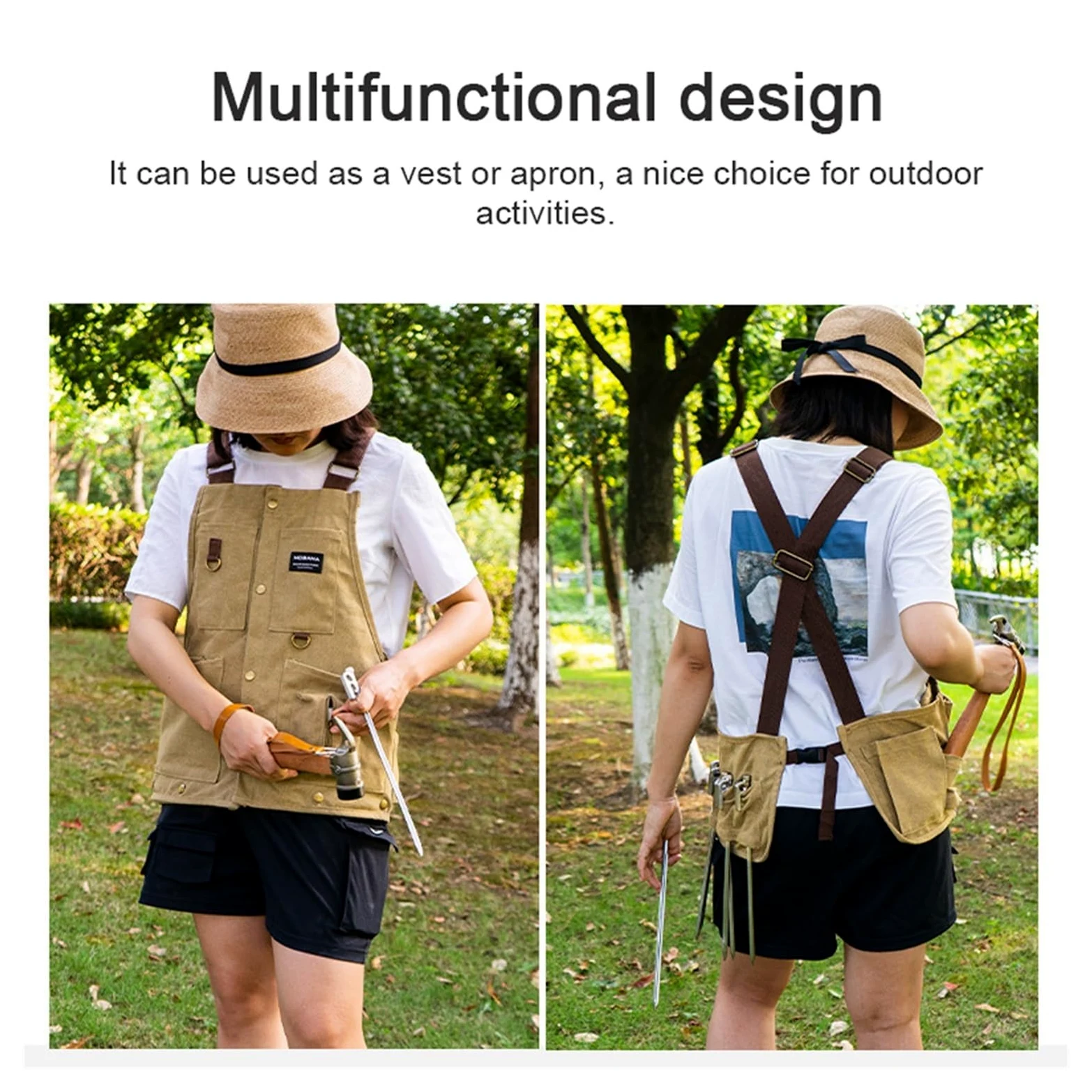 delantal de trabajo, Delantal de trabajo, chaleco for acampar al aire libre