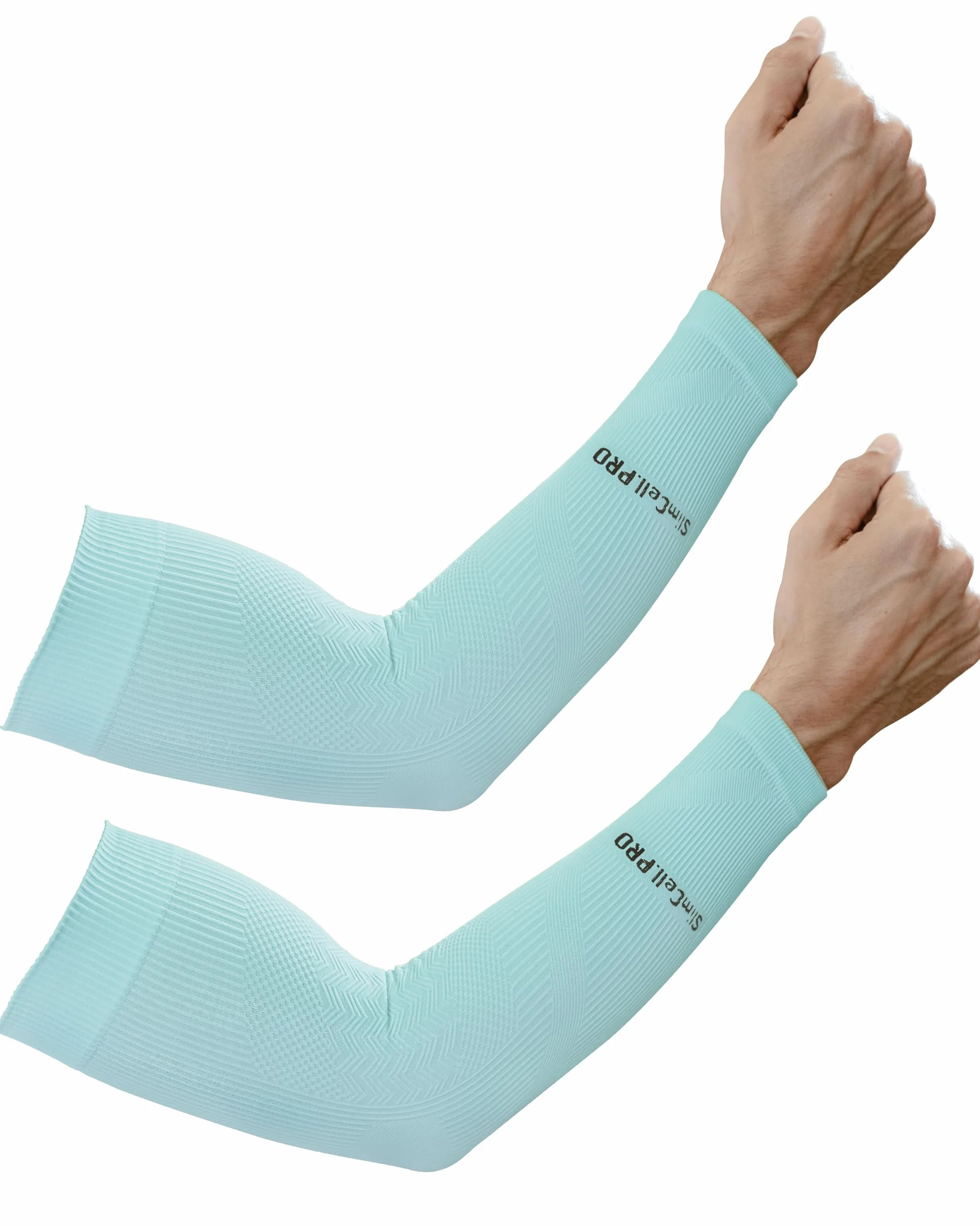 SLIMCELL PRO Manguitos Deportivos Unisex Anti UV Compresion Brazo Running Ciclismo Voleibol