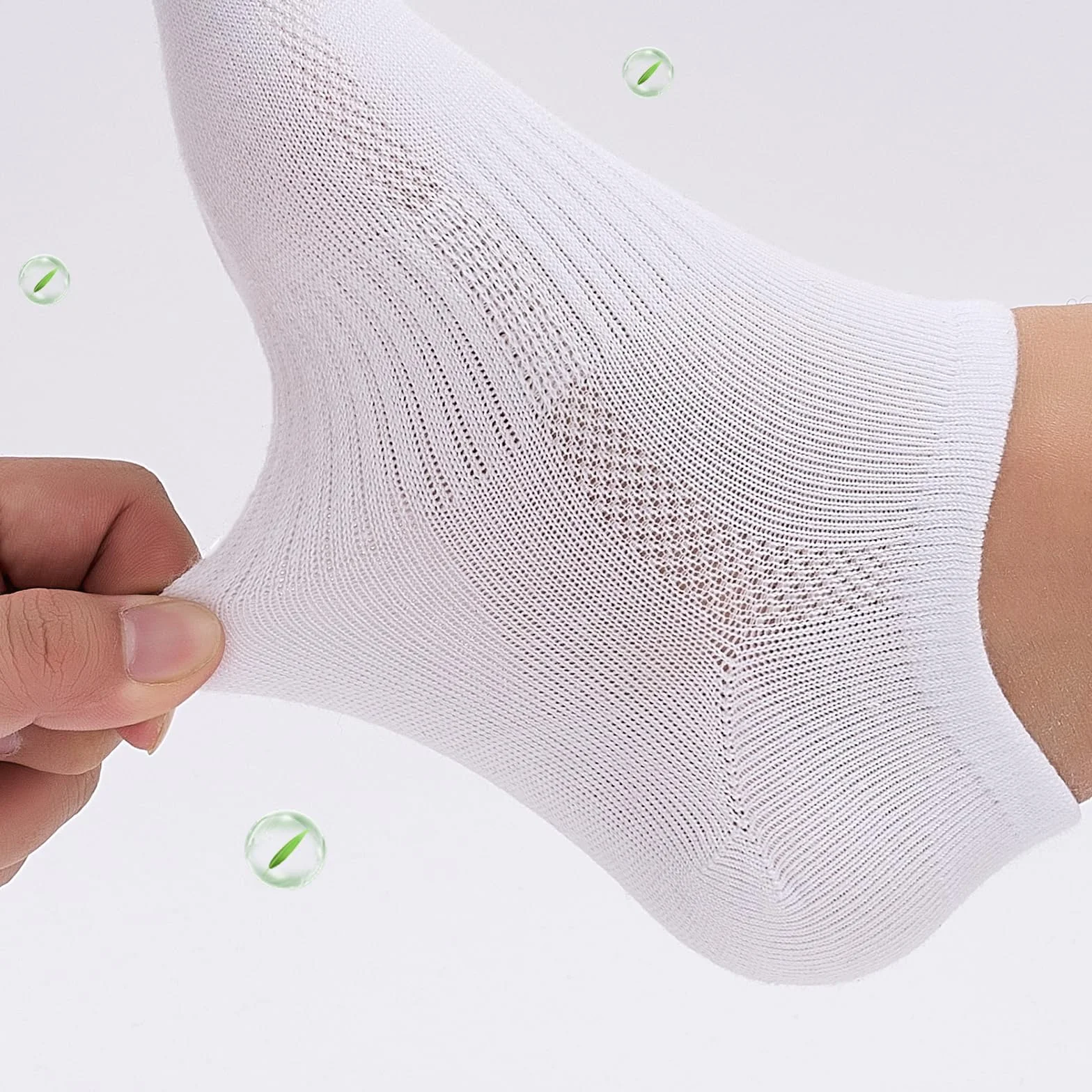 Calcetines deportivos de bambú transpirables para correr, 6 pares