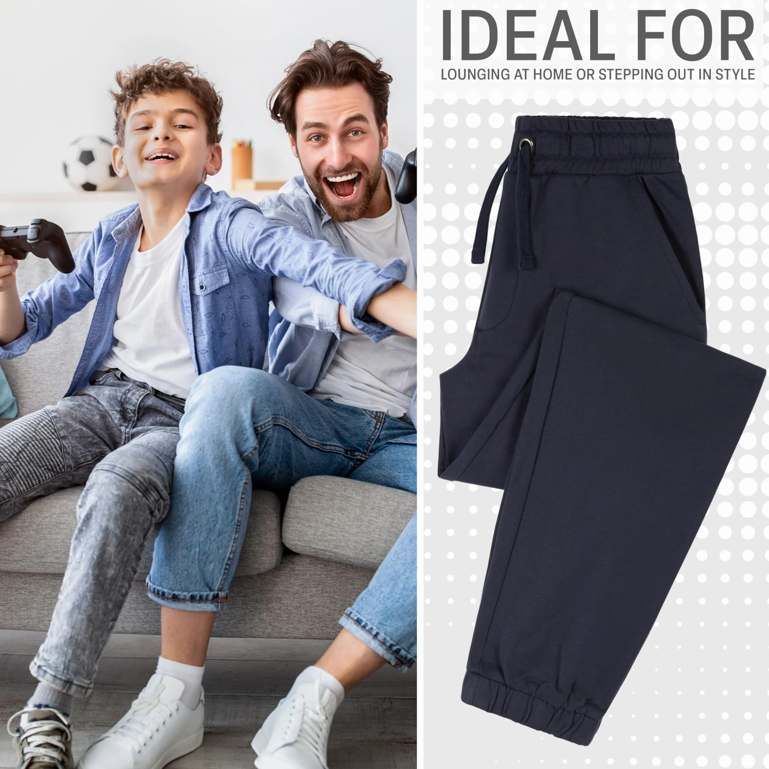 Pantalón Invierno Niño Casual CityComfort 4 Bolsillos Cintura Cordón