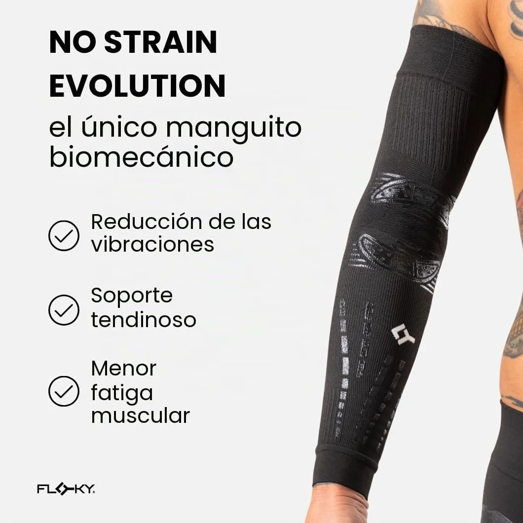 FLOKY Manguito No Strain Evolution Multideporte Compresión Negro XXL