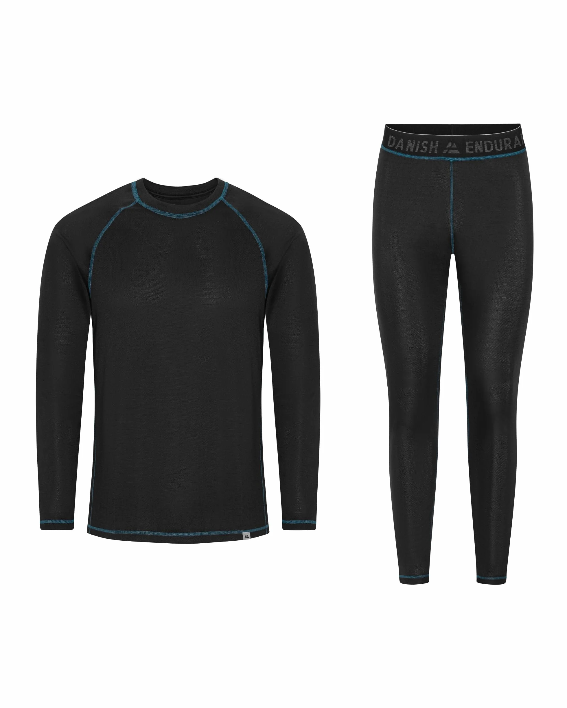 DANISH ENDURANCE Conjunto Térmico Unisex Camiseta y Pantalón Material Reciclado 2 Pack