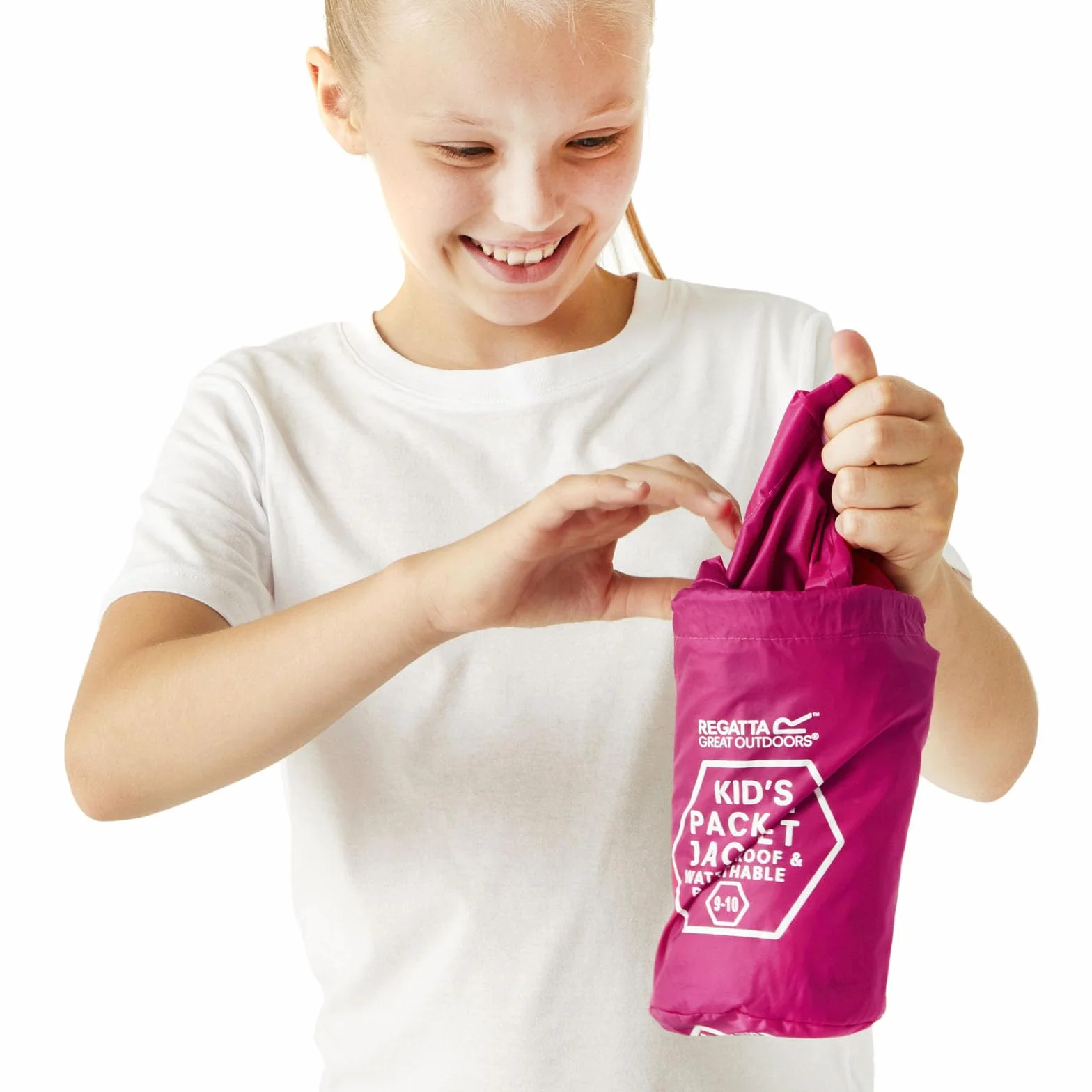 Regatta Kid Pack It III Chaqueta ligera impermeable transpirable sin forro