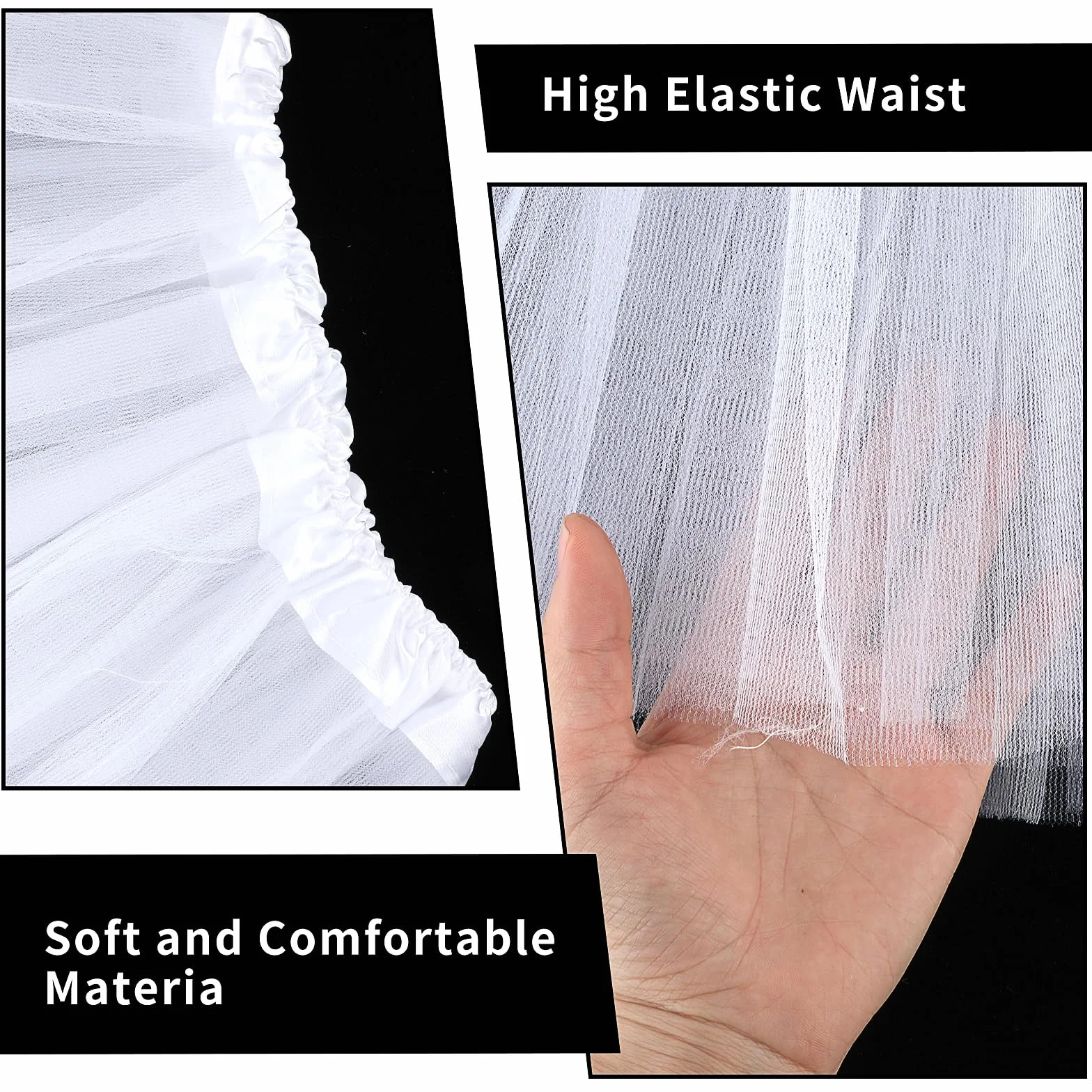 Tutu para Mujer Falda de Tul 3 Capas con Estrellas de Lentejuelas Adulto Adolescente Retro 80s Fiesta Halloween Carnaval Disfraz