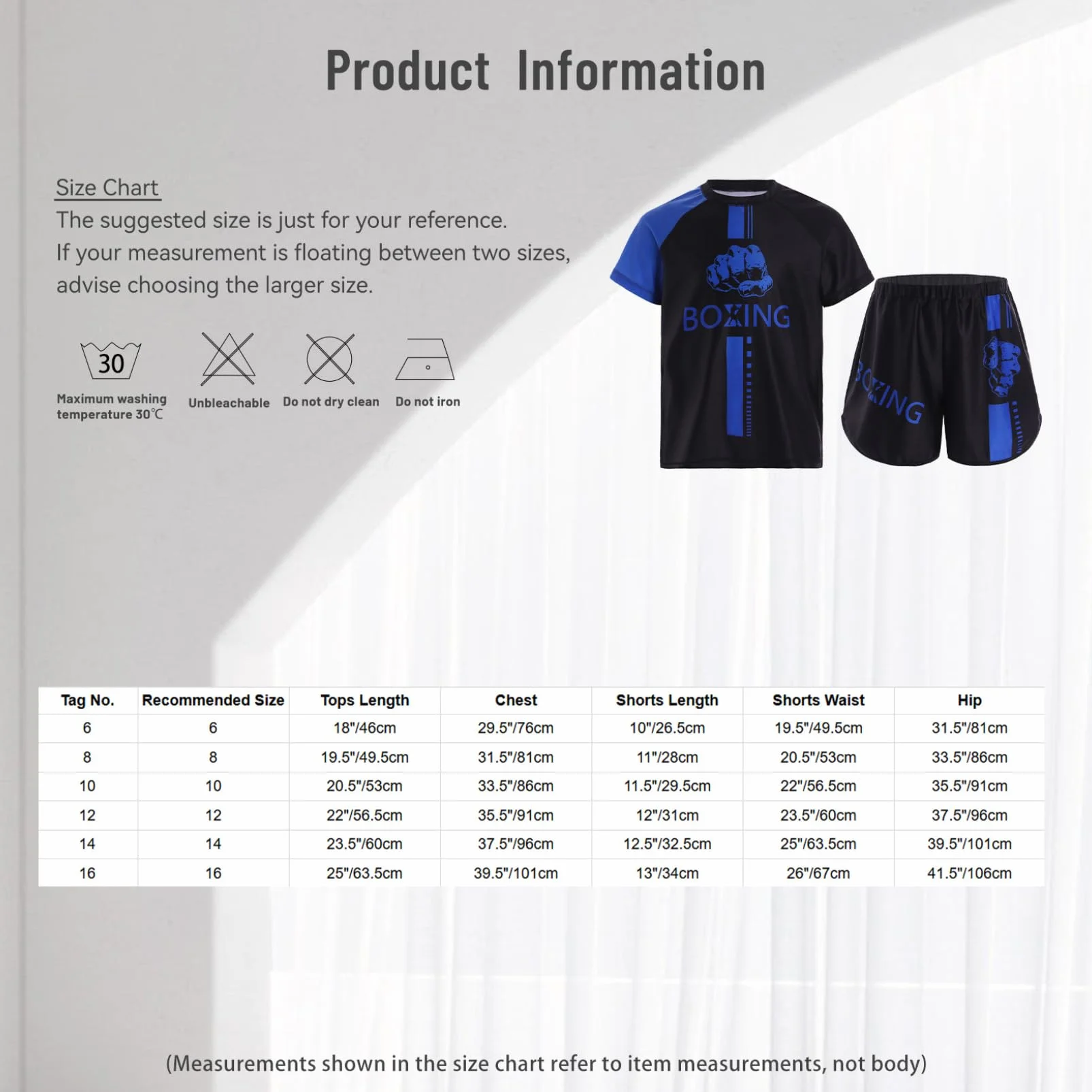 Conjunto Muay Thai Camiseta Pantalones cortos Boxeo MMA Kickboxing Traje Entrenamiento 5-16 Años