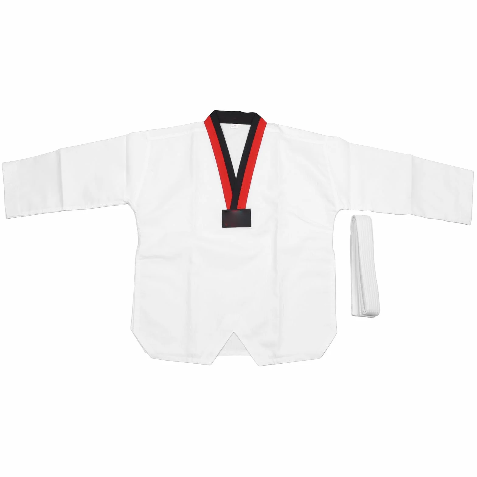 Cómodo Uniforme Taekwondo Niños Cinturón Traje Ligero Entrenamiento Conjunto Gi Deportivo Artes Marciales Altura 136-146cm