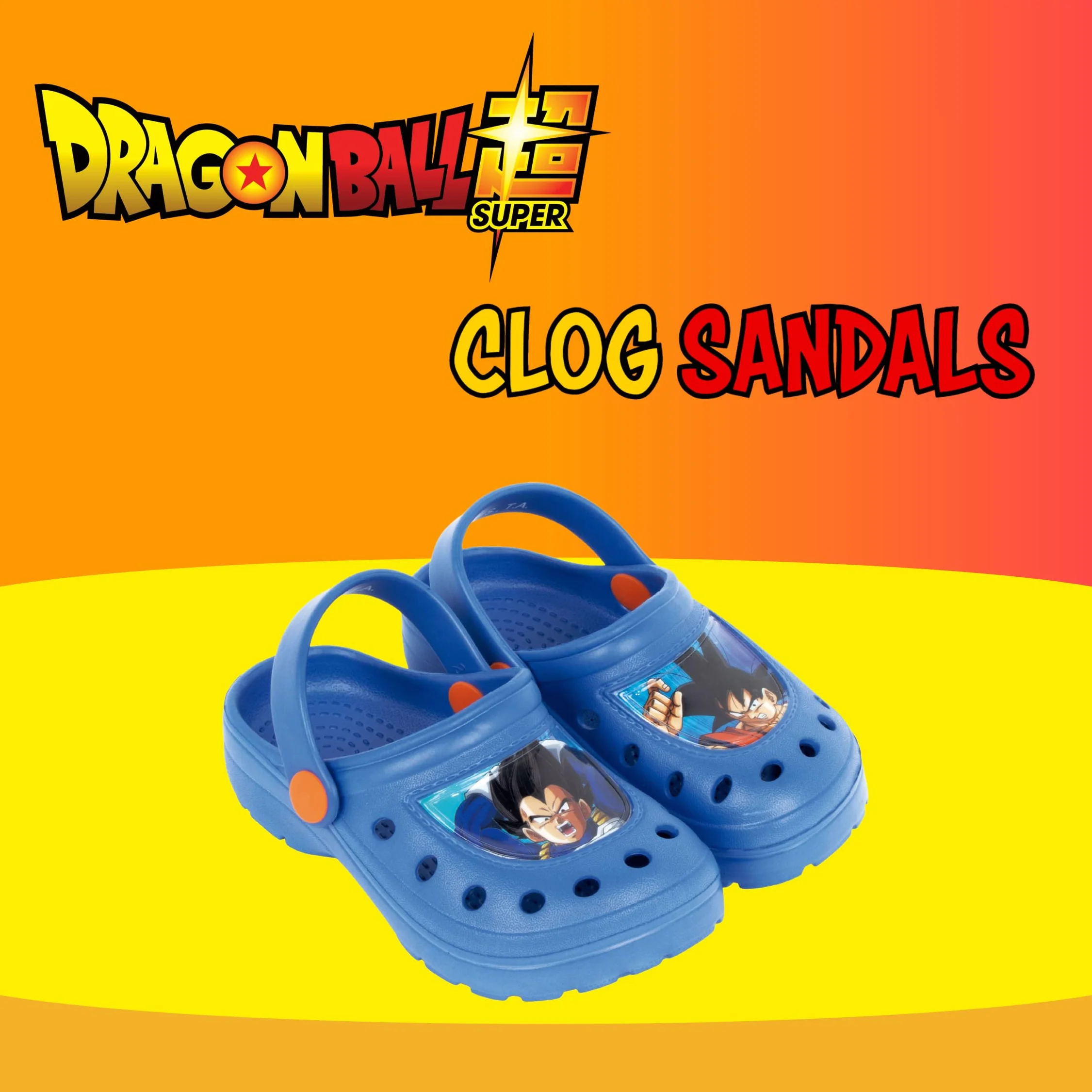 Dragon Ball Z Zuecos para Niños Goku Sandalias Clasicas Tallas EU 22-33