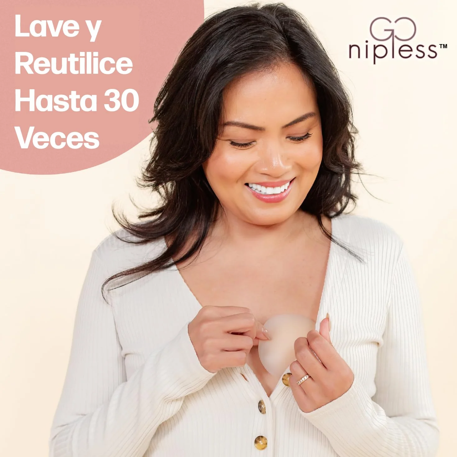 Go Nipless Cubrepezones Invisibles Protectores De Pezones Adhesivos Silicona Reutilizables