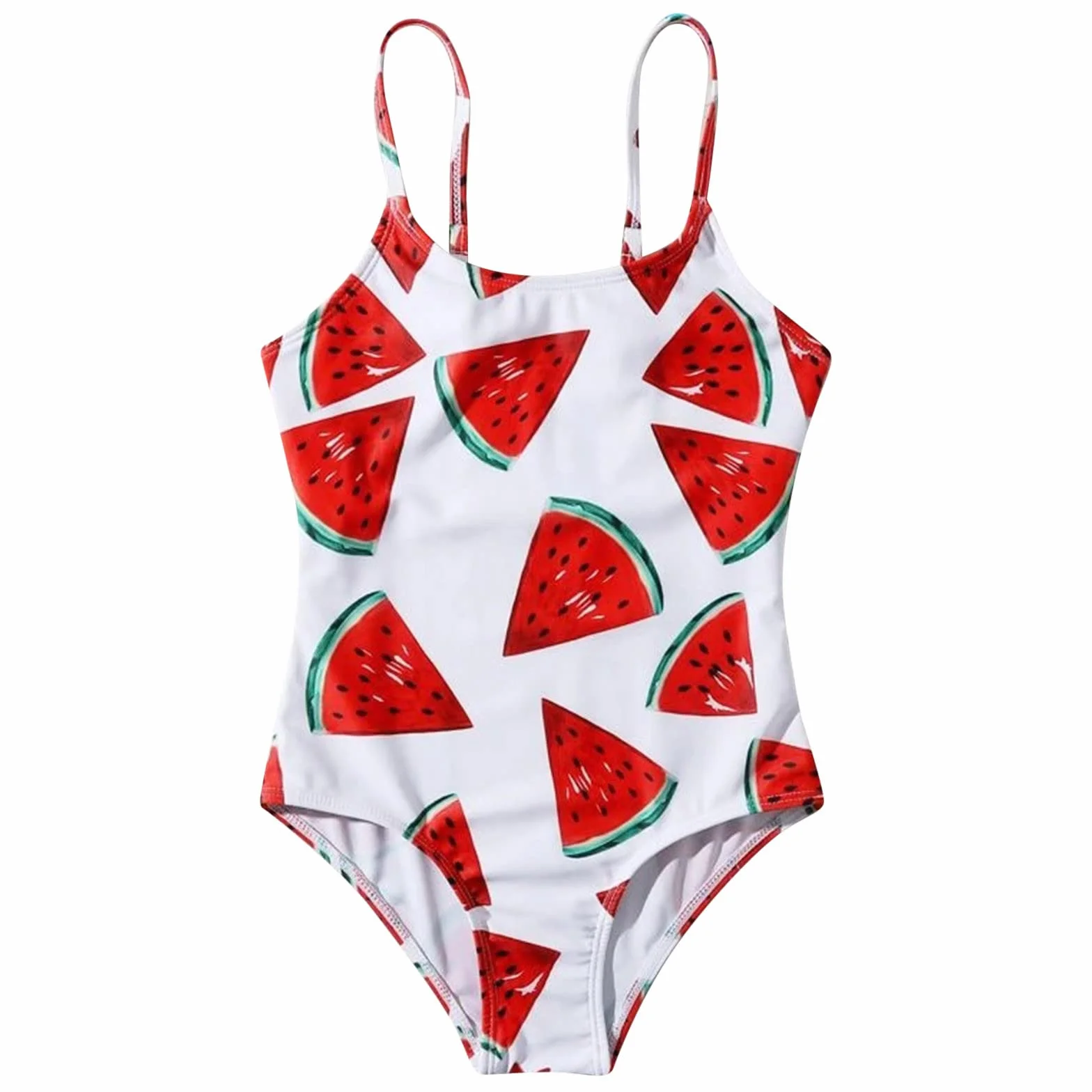 Traje de baño niña bikini estampado flores sandía playa