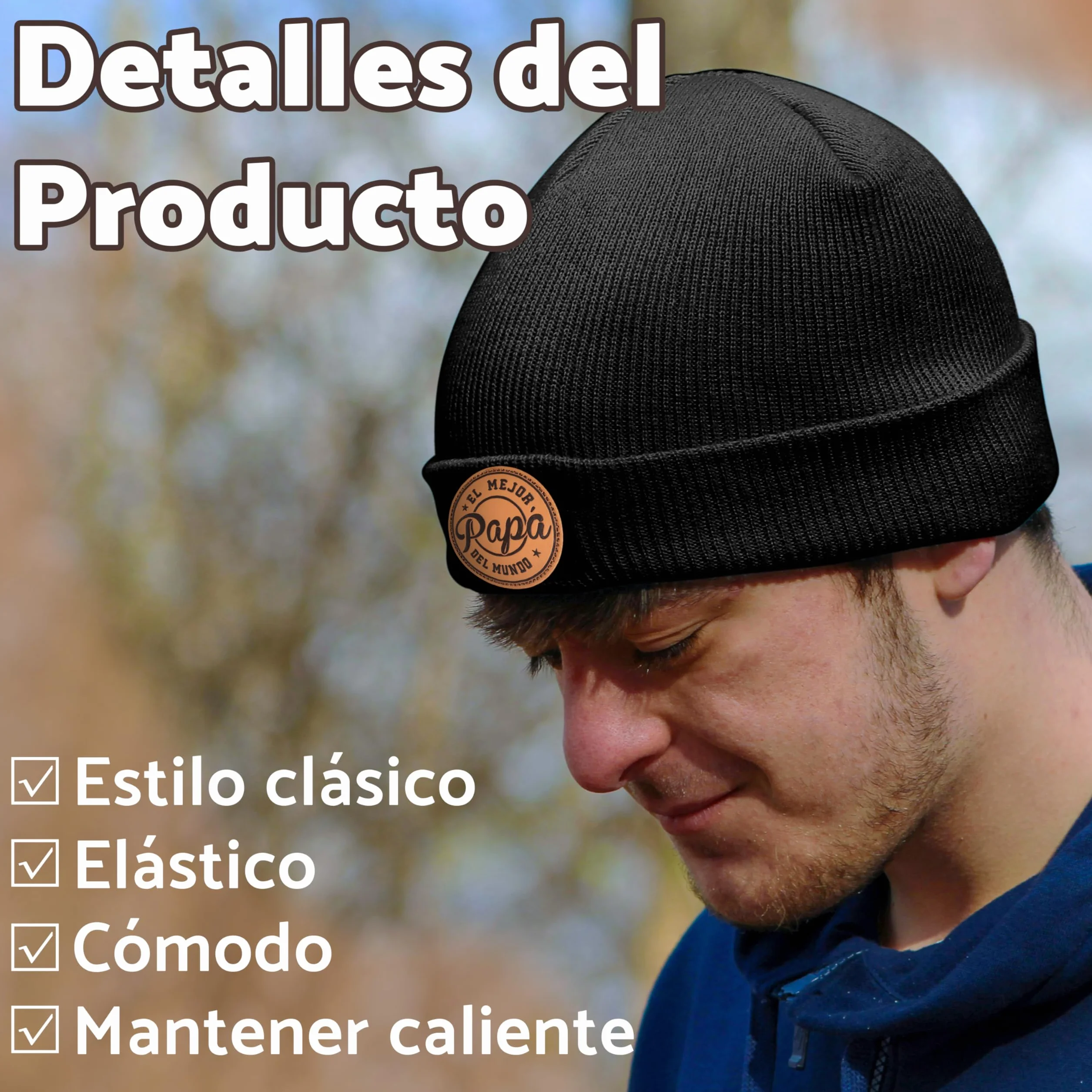 Rebundex Gorro Invierno Hombre Regalos para Papa Abuelo