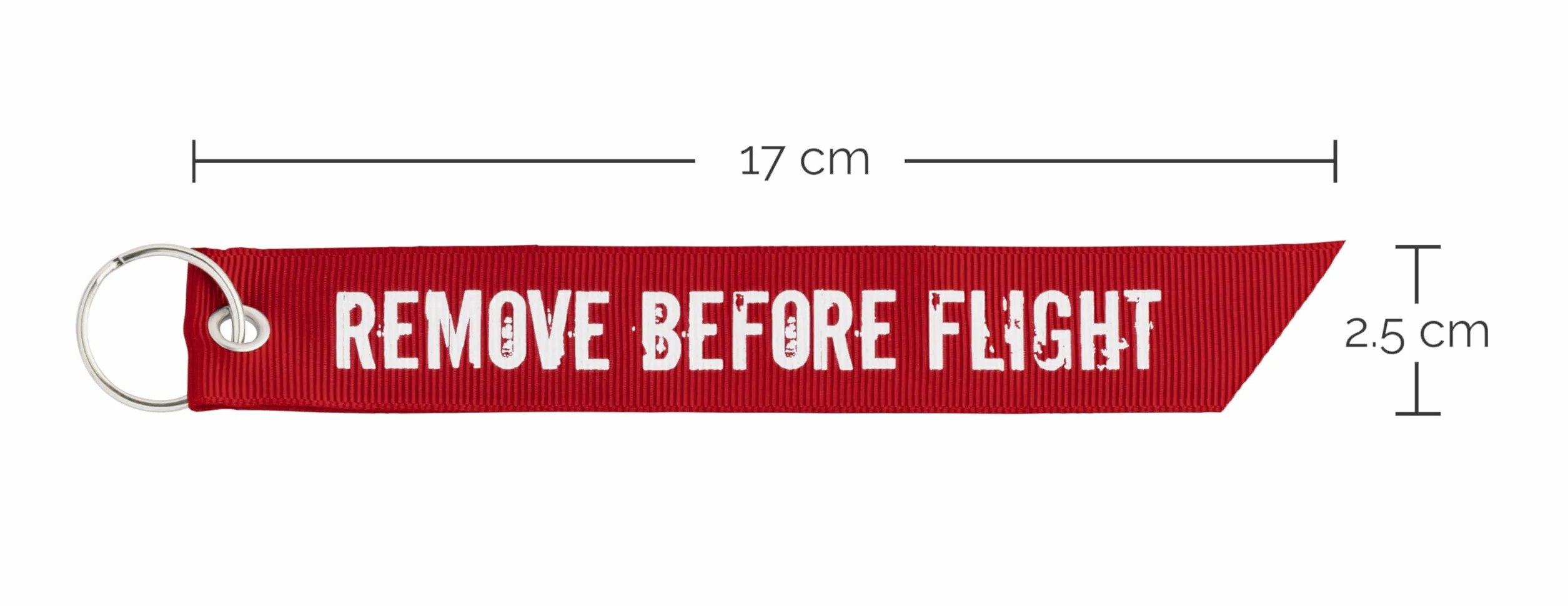 REMOVE BEFORE FLIGHT Llavero Tirador de cremallera 2X