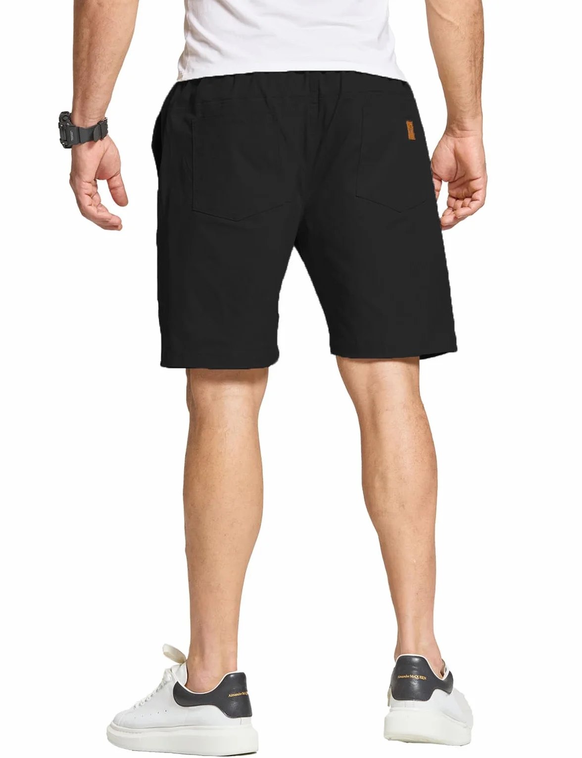 JustSun Pantalones Cortos Hombre Algodon Verano Shorts Casual Chino