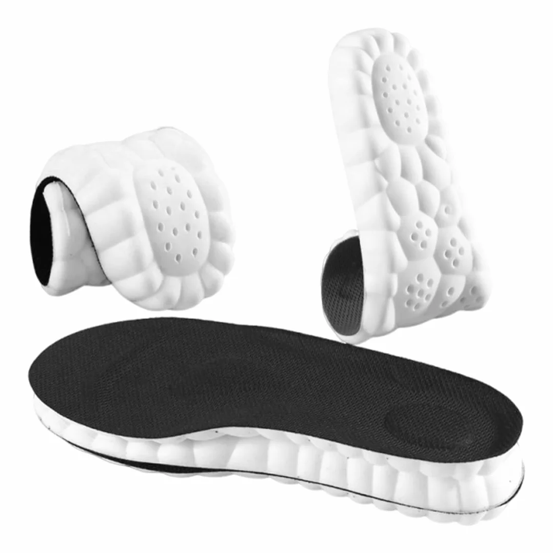Plantillas Memory Foam Alivio Dolor Talón Absorción Impactos Antifatiga 37-38 Negro