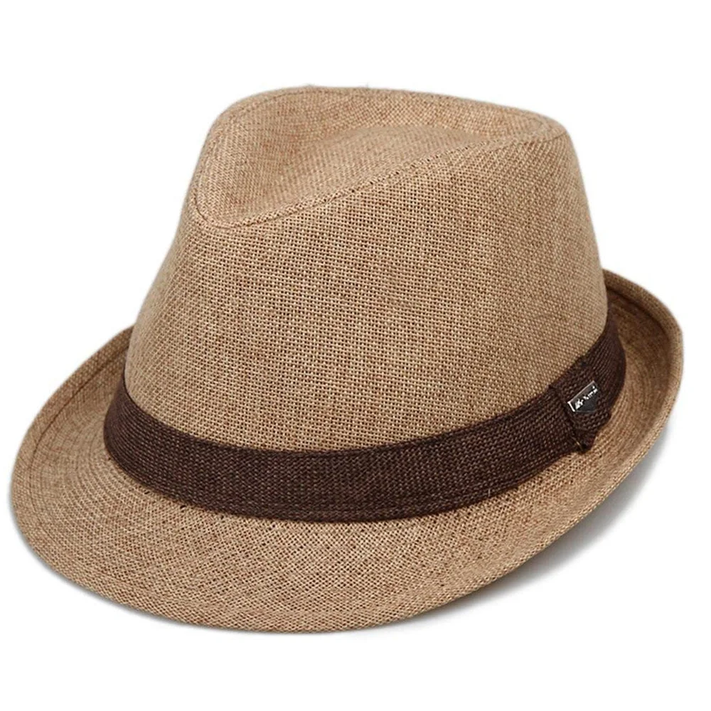 MU Viaje al Aire Libre Sombreros para el Sol Sombrero de Hombre Sombrero de Paja de Vacaciones Sombrero de protección de Sol de Verano