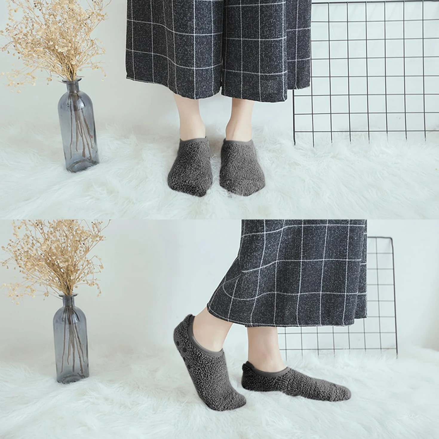 Calcetines de Forro Polar Coral 5 Pares - Calcetines Gruesos y Suaves para Invierno