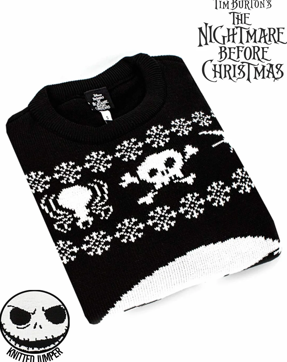 The Nightmare Before Christmas Jack Skellington de Punto Jumper