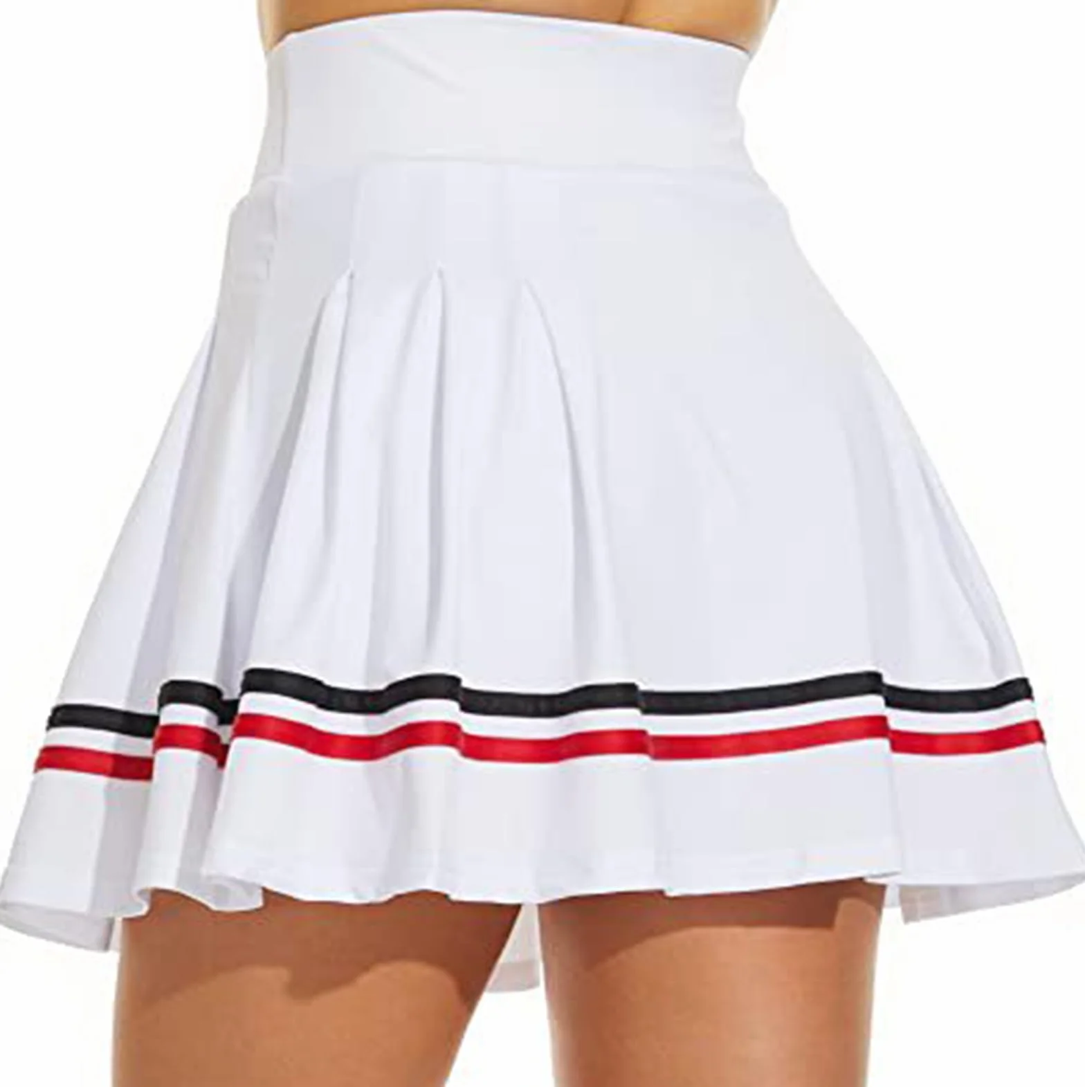 ThreeH Faldas Plisadas Tenis Mujer Deportivas Bolsillos Cintura Alta Golf Pantalón Corto Incorporado