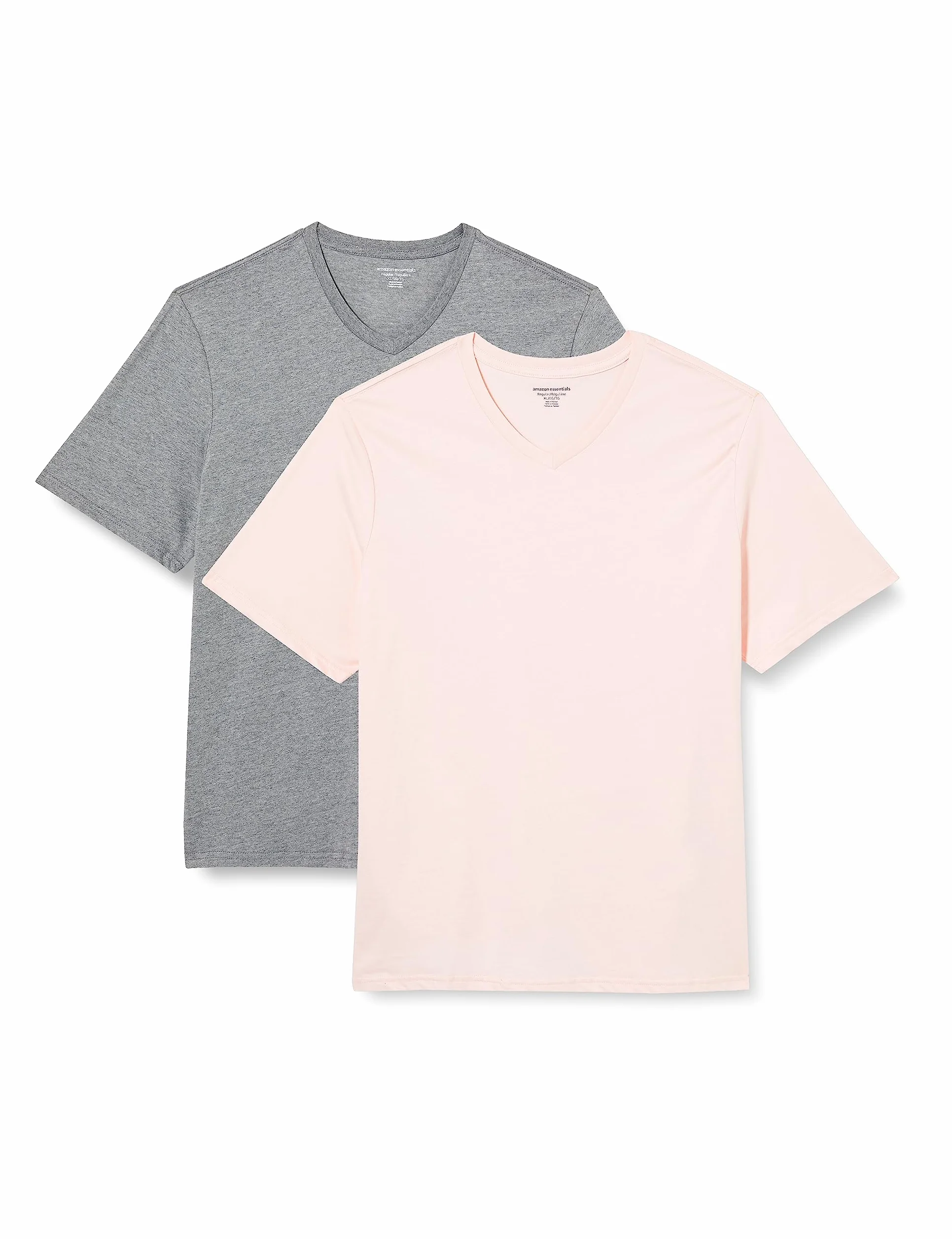 Amazon Essentials Hombre Camisetas de Cuello en V de Manga Corta