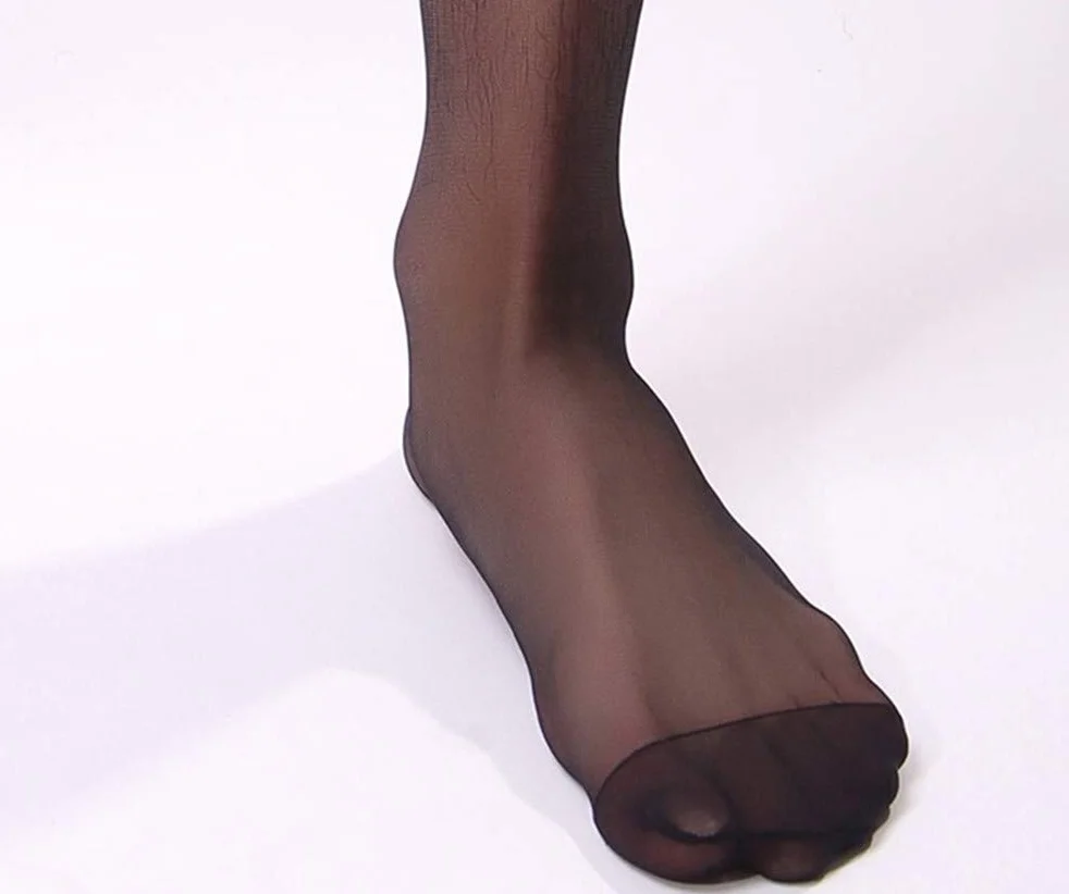 ADESUGATA Medias de Negocios para Hombre Antimicrobianas Resistentes al Olor Transparentes Negras Juego de 3