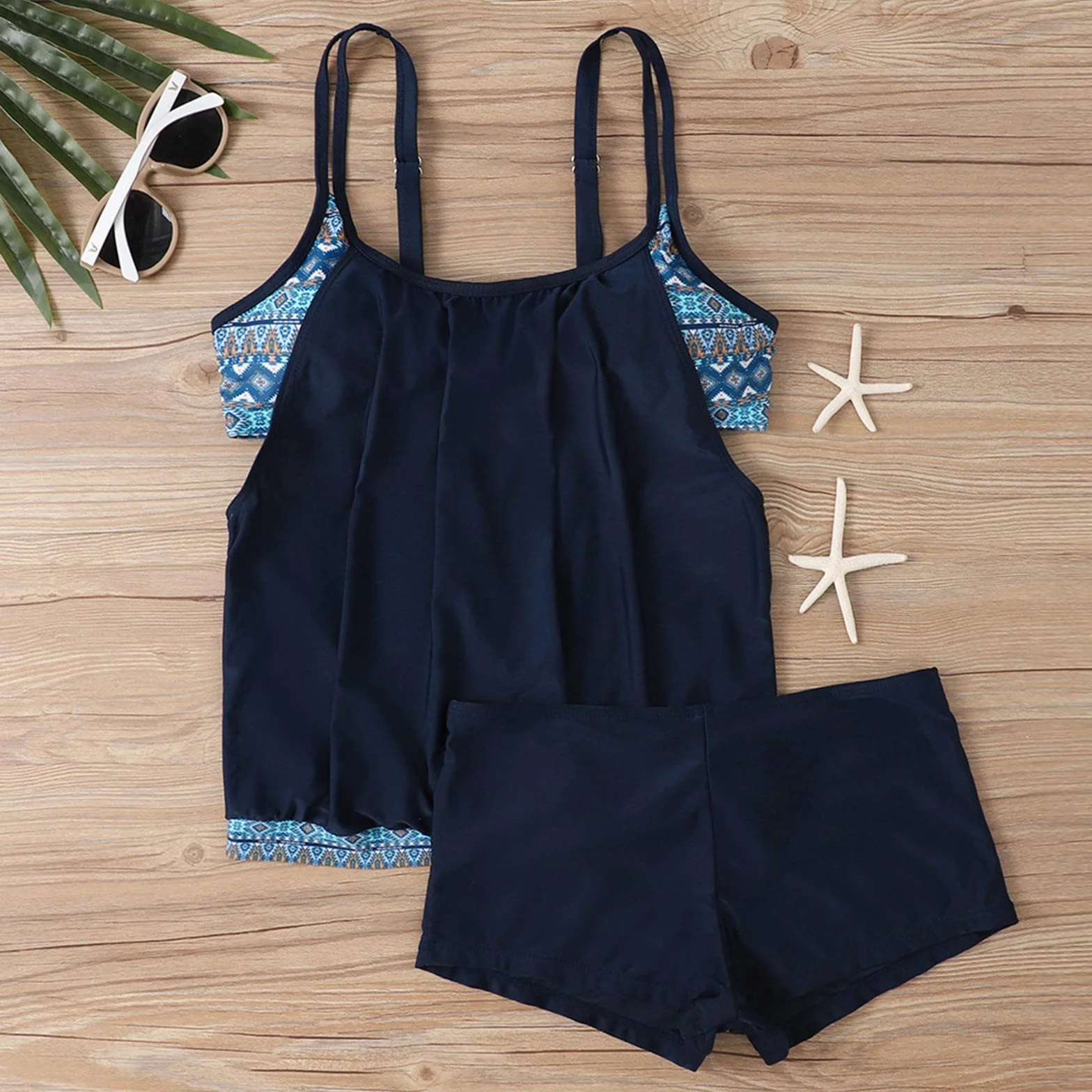 Tankinis Mujer Tallas Grandes Traje De Baño 2 Piezas Deportivo Sexy Verano Swimwear