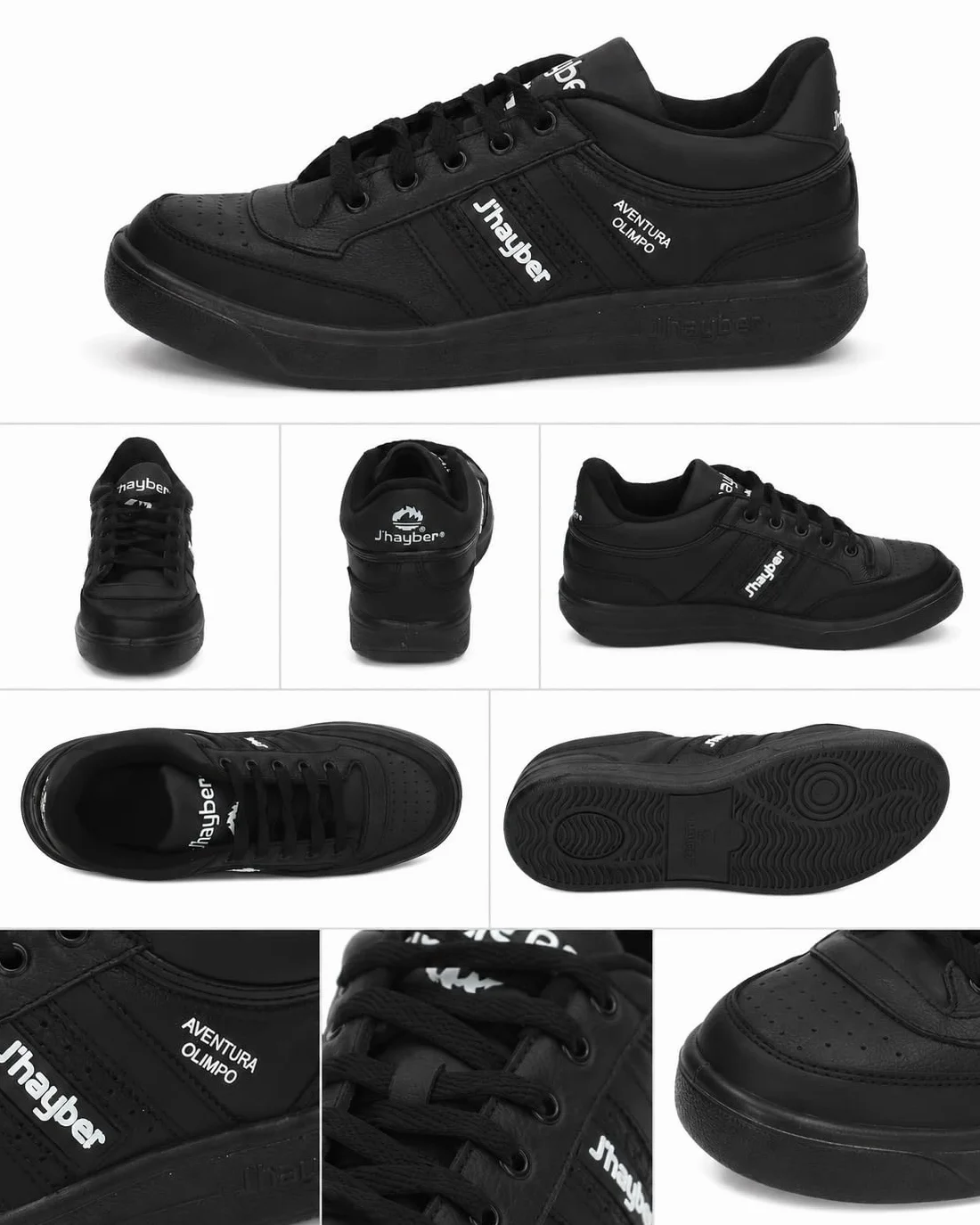 J'hayber Olimpo Zapatillas deportivas para hombre negro talla 43