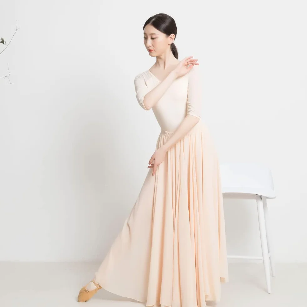 ROYAL SMEELA Vestido Danza Contemporanea Mujer Adulto Maillot Ballet Falda 720 Grados