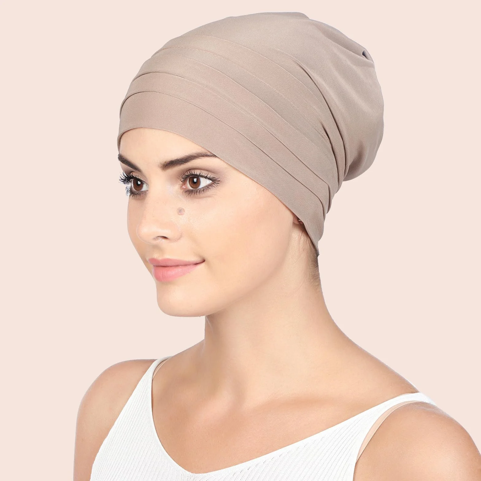 Gorra Quimio Mujer 2 Piezas, Gorro para Quimioterapia Fino y Suave