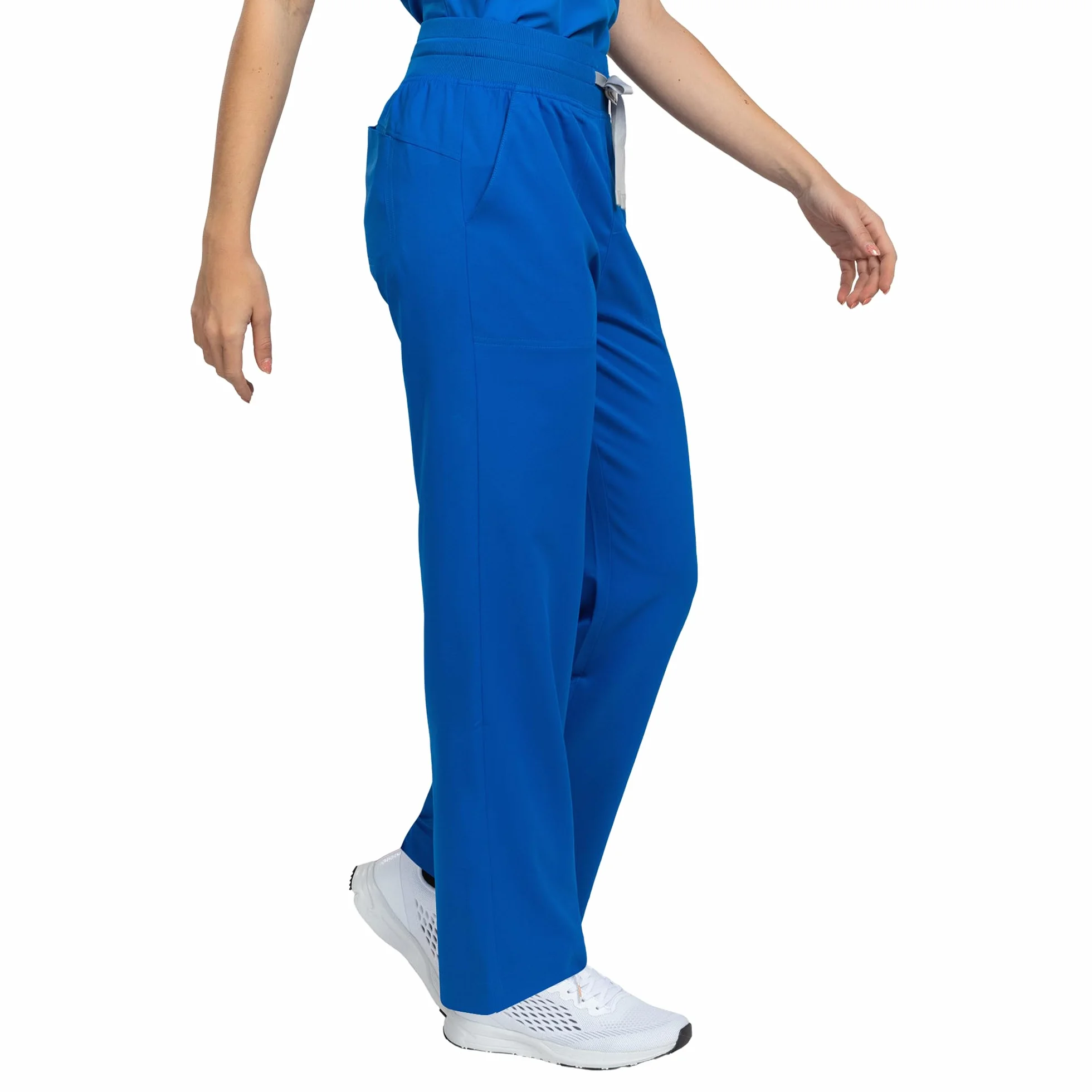 B-well Aurelia Pantalones médicos rectos antimicrobianos antiolores 6 bolsillos cintura ajustable