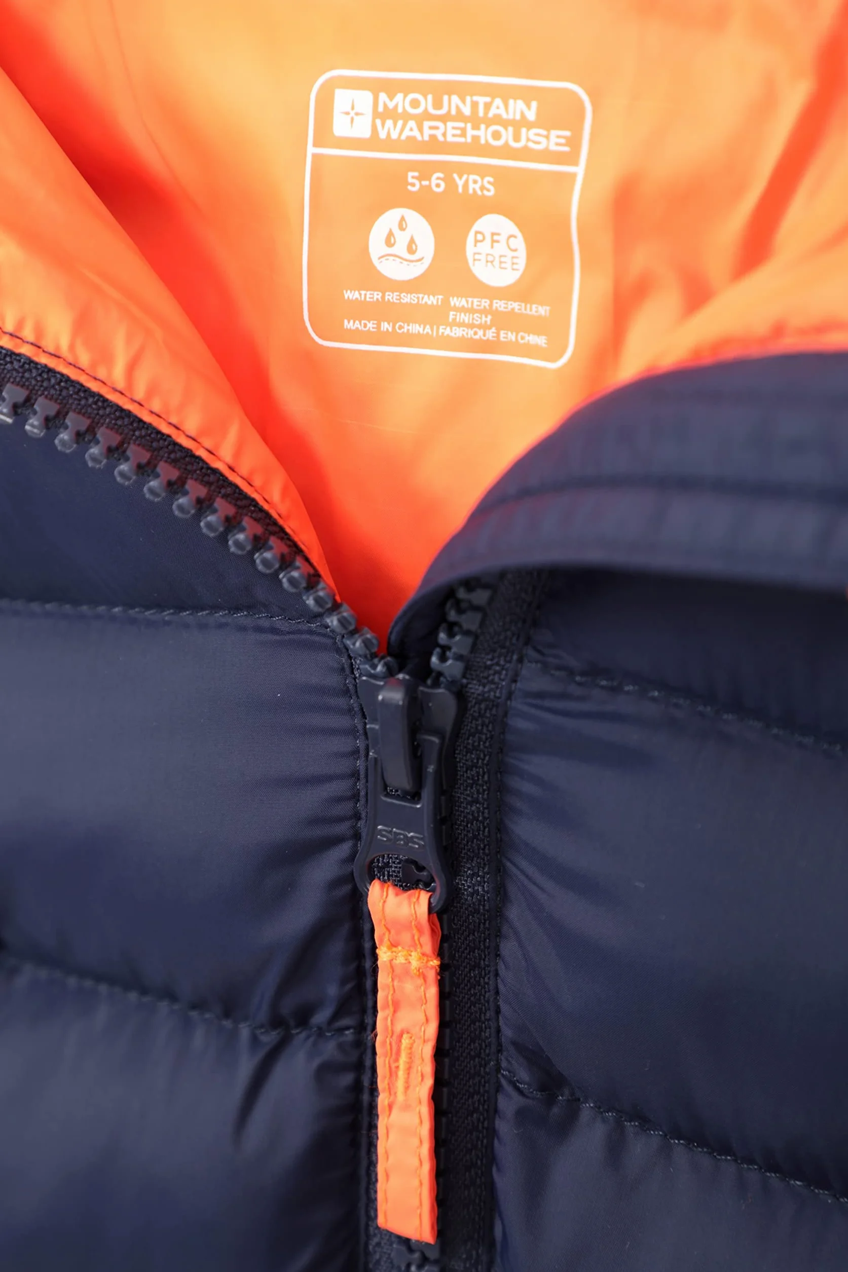 Mountain Warehouse Seasons Chaqueta Acolchada Niño Impermeable Invierno Capucha Microfibra