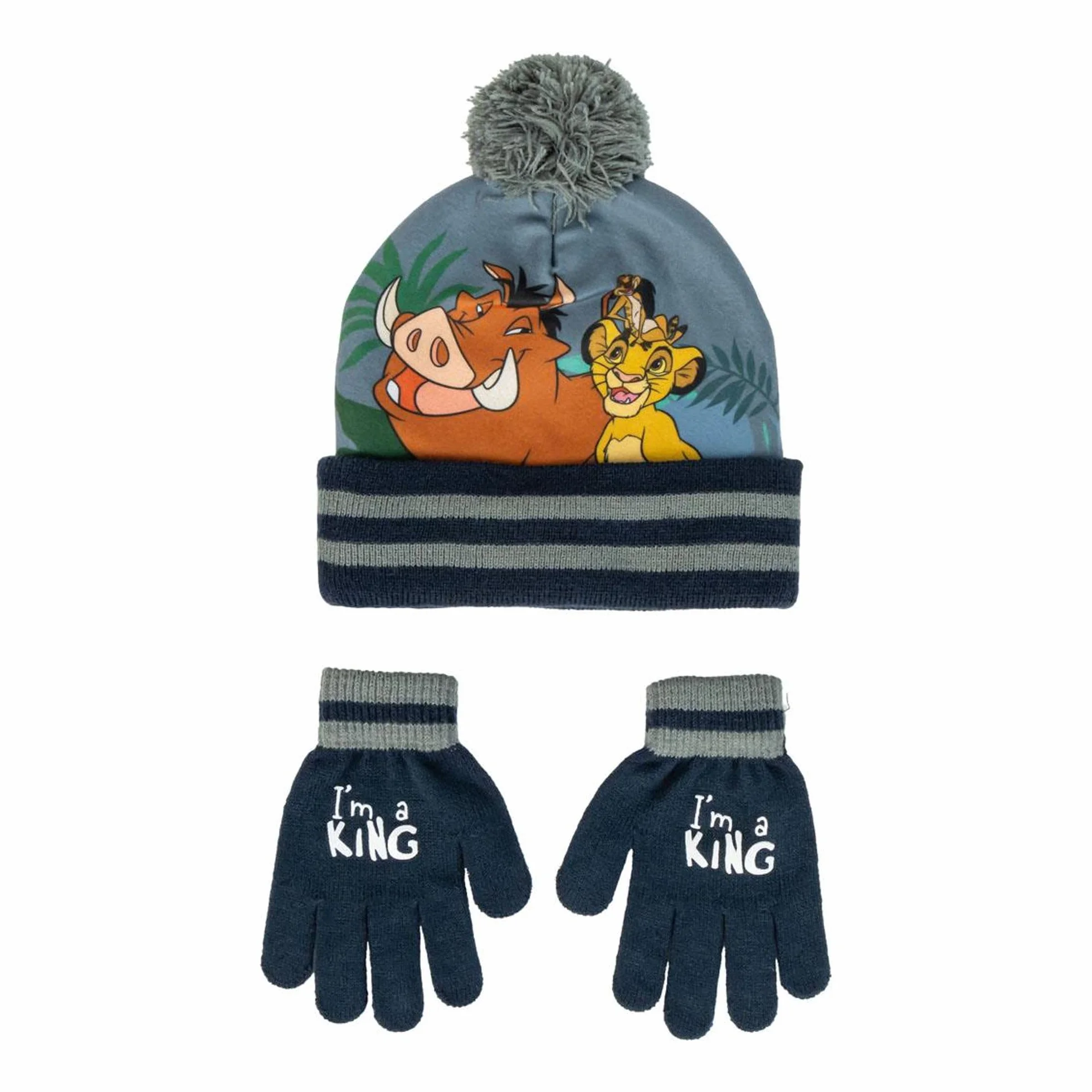 CERDÁ LIFE'S LITTLE MOMENTS Gorro y Guantes Lion King Diseño Divertido Invierno
