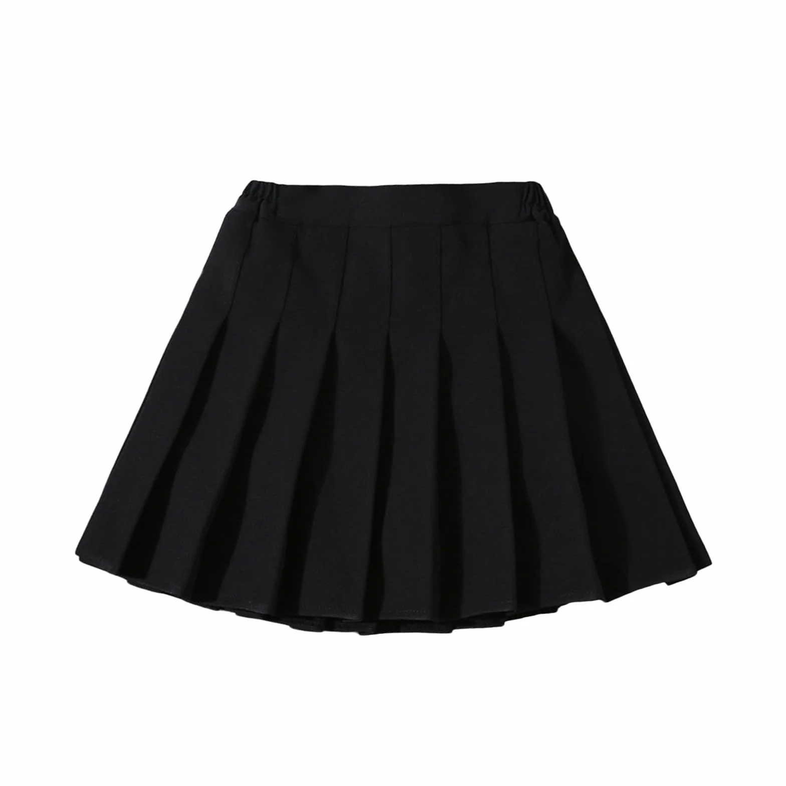 Falda plisada delgada de verano para niñas, cintura pequeña, falda alta de moda
