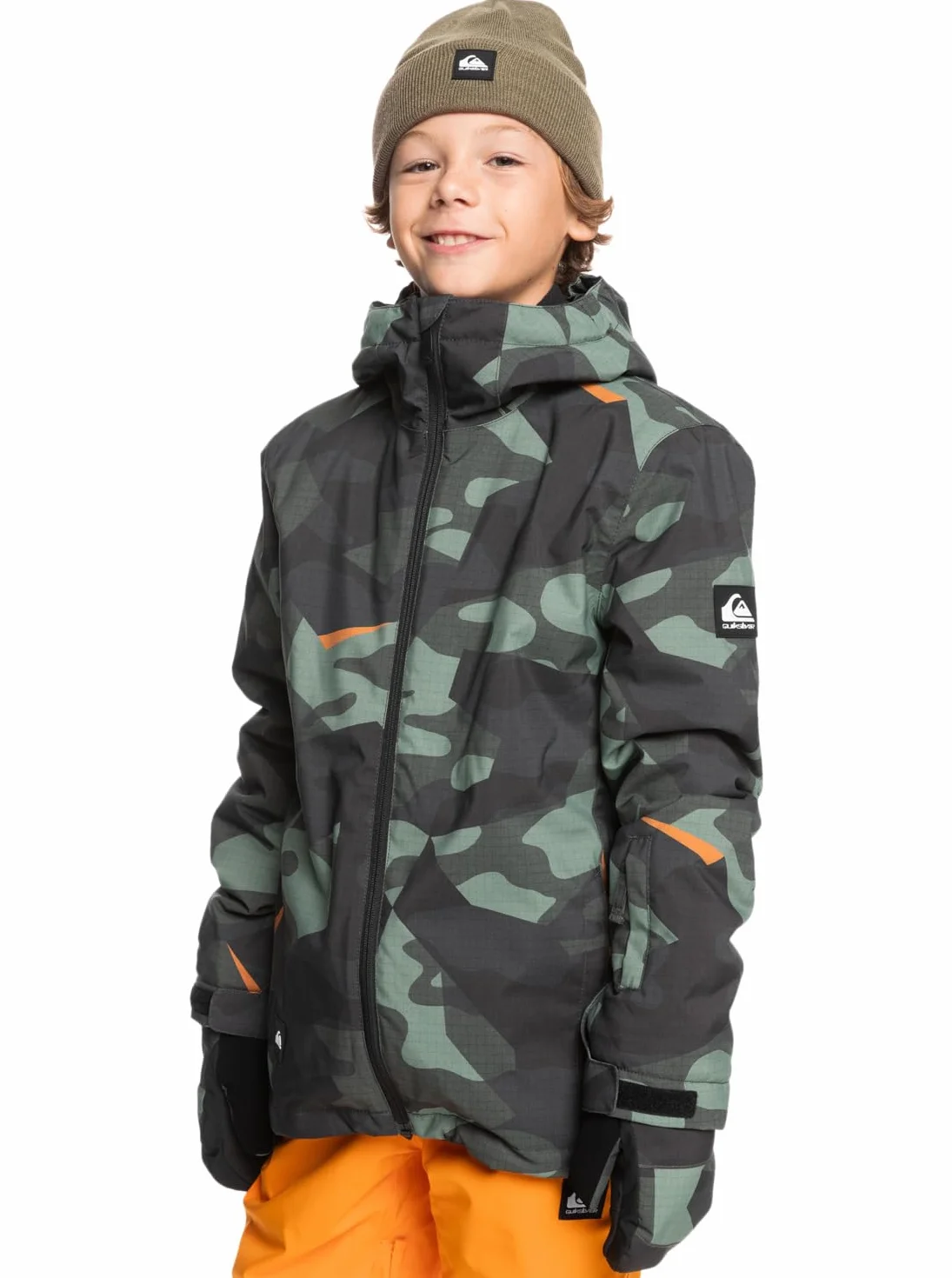 Quiksilver Boy's Mission Printed Shell Jacket