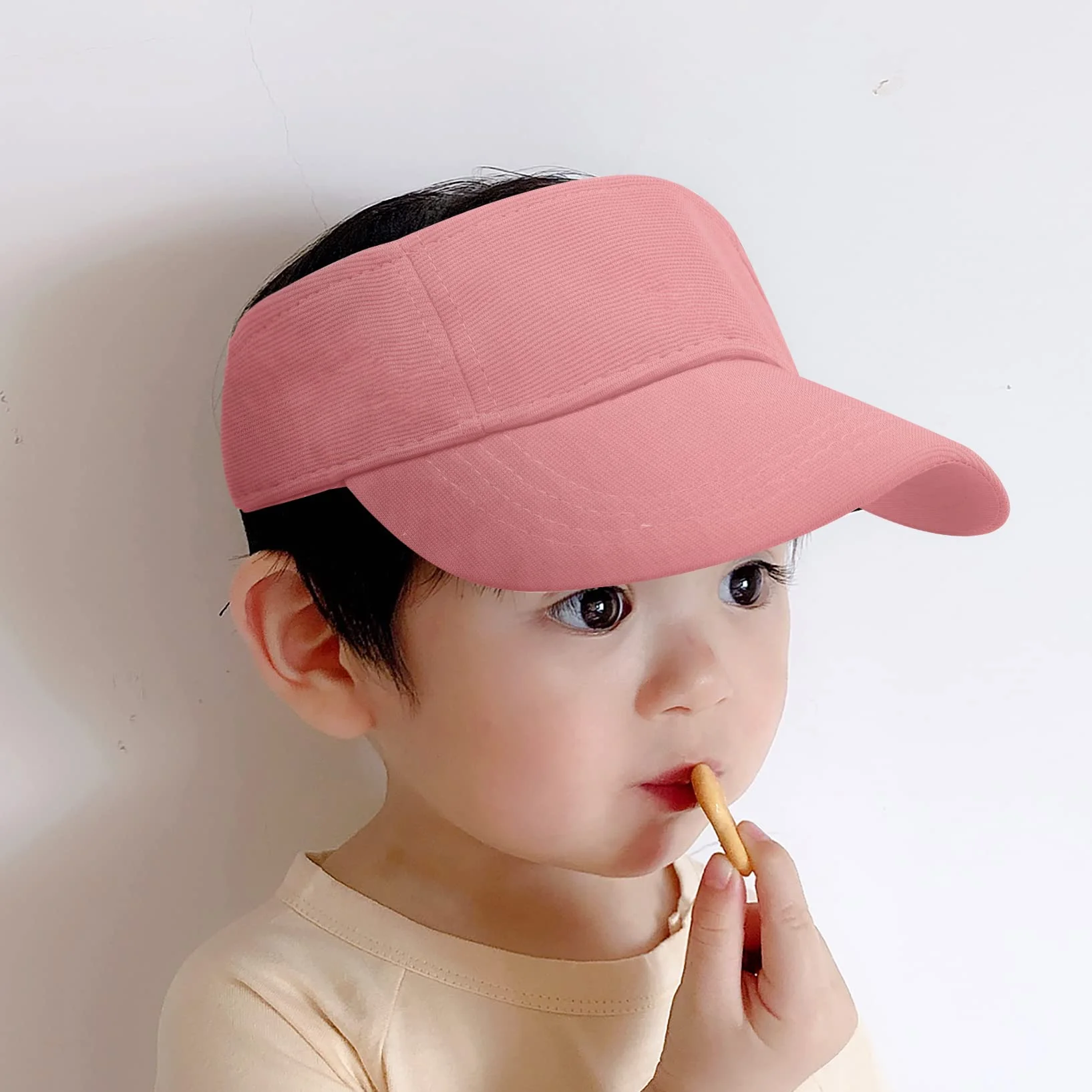 Sombrero de verano para niños, gorra de visera, playa, sol, talla única, rosa