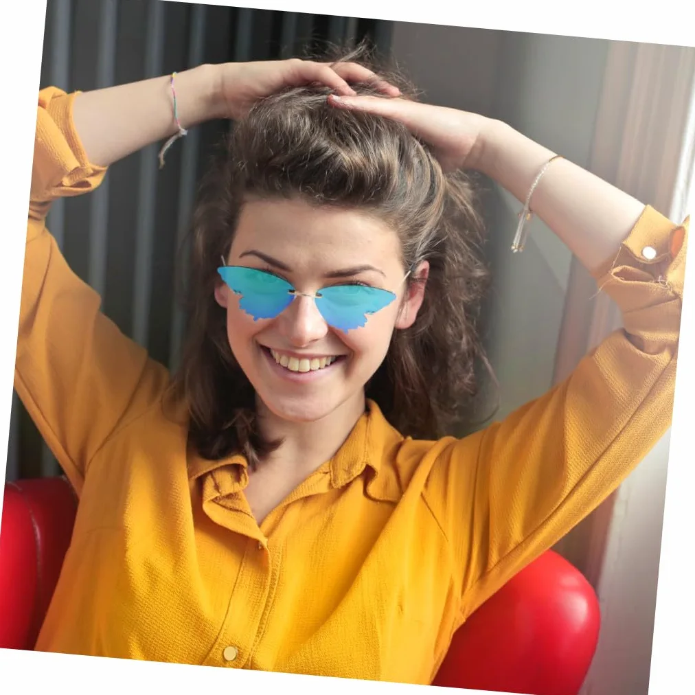 LIFKOME 3piezas Gafas De Sol Divertidas Para Niño Niña Patrón Encantador Para Actividades Al Aire Color Verde